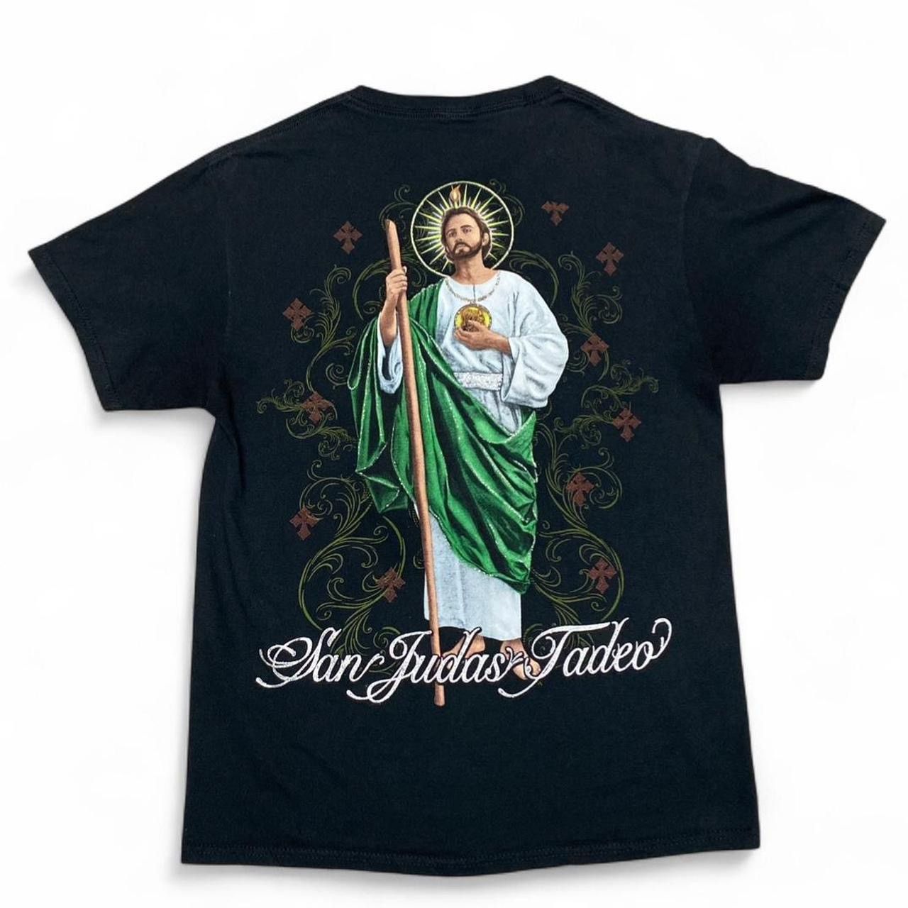 Other Y2k San Judas tadeo graphic black t-shirt Size US S / EU 44-46 / 1 - 1 Thumbnail