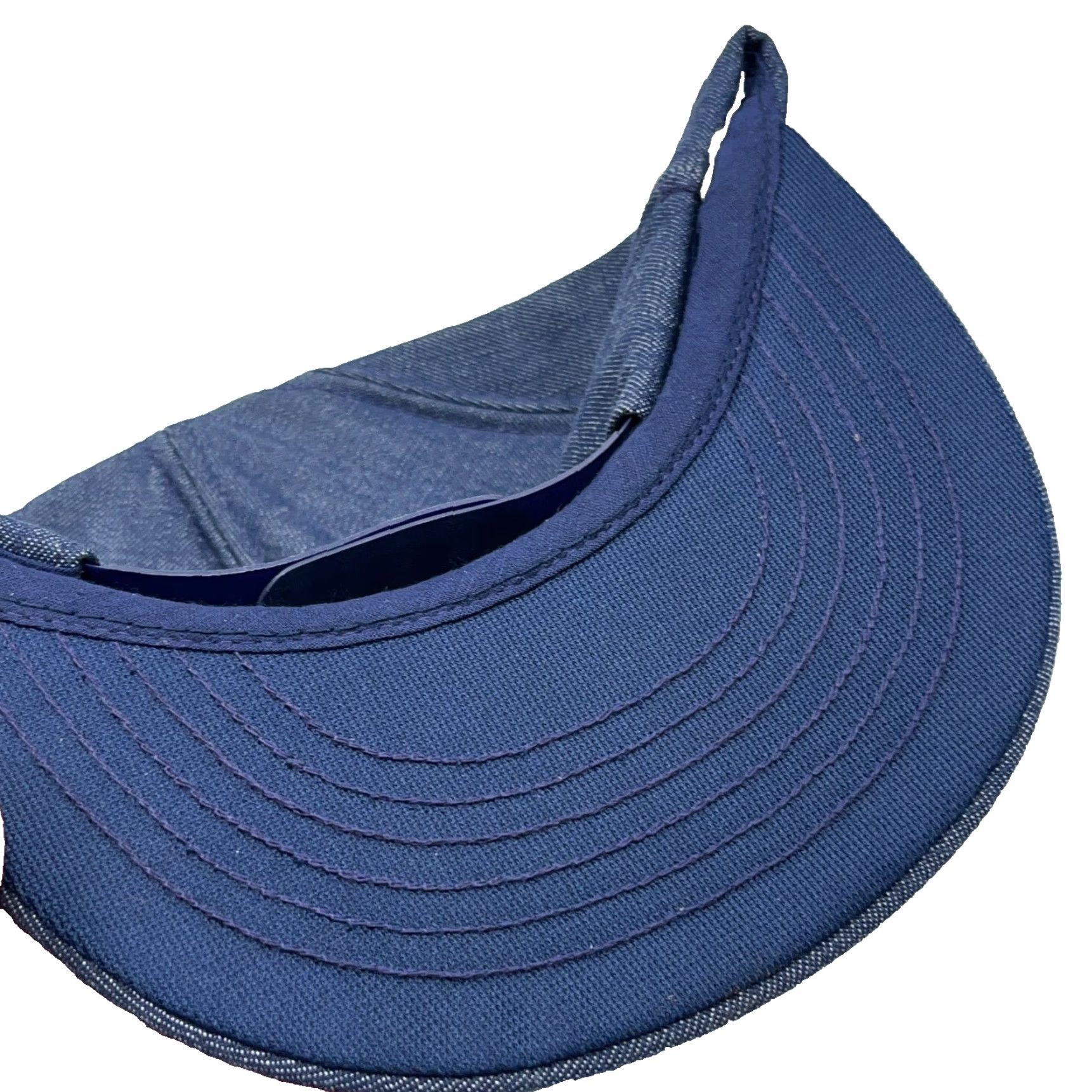 Vintage VINTAGE Ownco Hat Cap Trucker SnapBack Denim Patch 80s Made In USA Foam Jean Farm Adjustable One Size Blue Mens Size US 35 - 5 Thumbnail