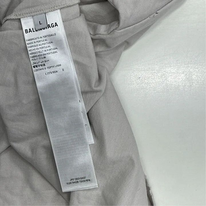 Balenciaga Balenciaga Balenciaga Unisex Short Sleeve TShirt with CD P Size US L / EU 52-54 / 3 - 4 Thumbnail
