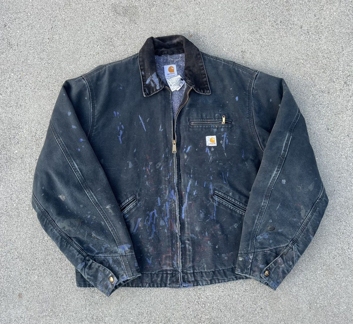 Carhartt Vintage Custom Carhartt Detroit J01 Jacket Distressed Thrash Size US XL / EU 56 / 4 - 12 Thumbnail