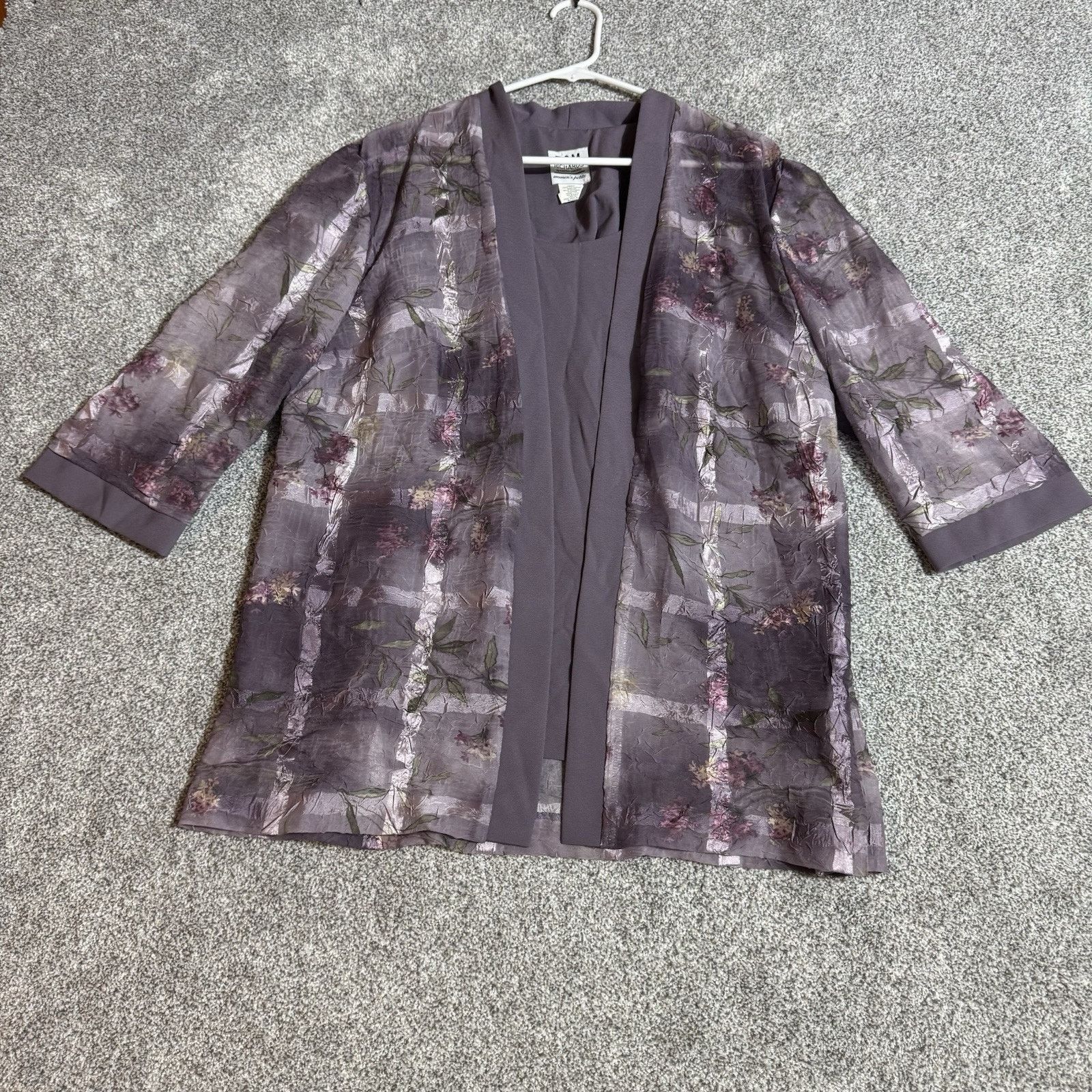 Other Vintage 90s R&M Richards Top Womens 14WP Floral Romantic Size XL / US 12-14 / IT 48-50 - 1 Thumbnail
