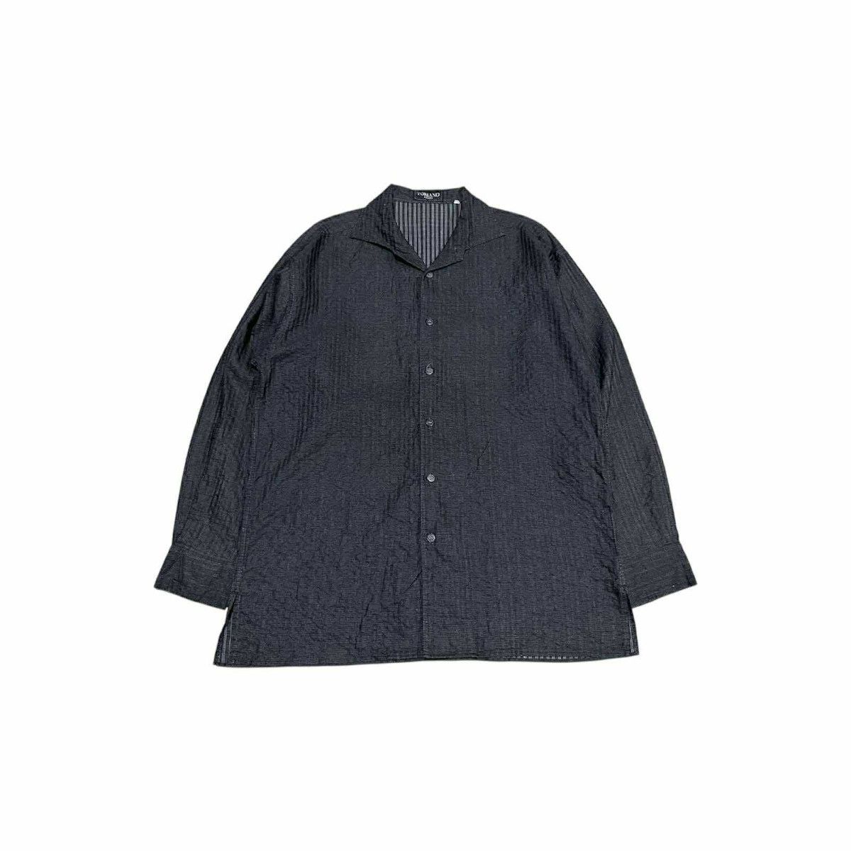 Japanese Brand 🔥Japanese Vintage Toriano Uomo Wrinkled Shirt Size US XL / EU 56 / 4 - 1 Thumbnail