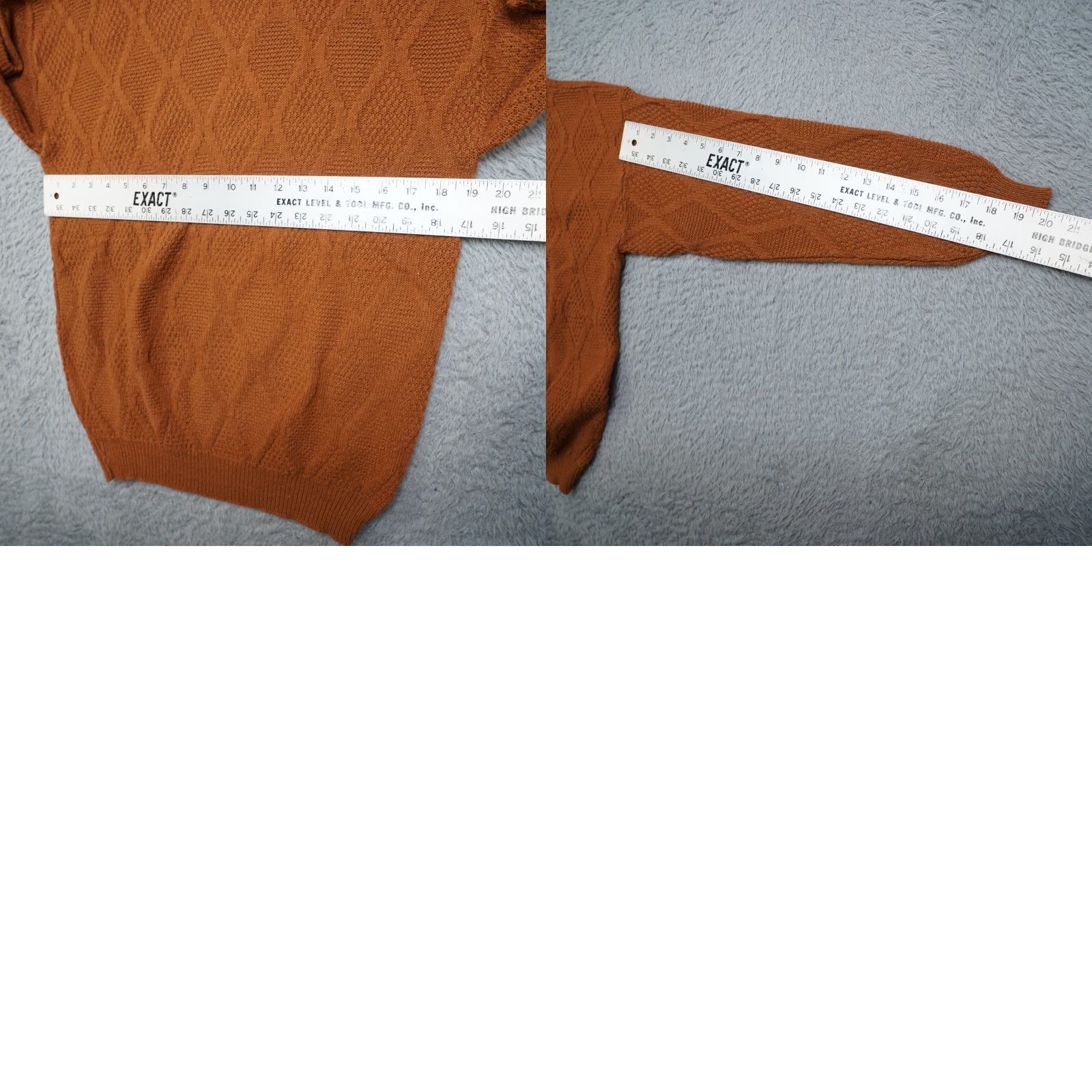 Vintage VINTAGE American Pride Sweater 80s Geometric Heart Knit Wool Blend Mock Neck Womens M Brown Crewneck Pullover Vintage Decade 80s Womens Size M / US 6-8 / IT 42-44 - 9 Thumbnail