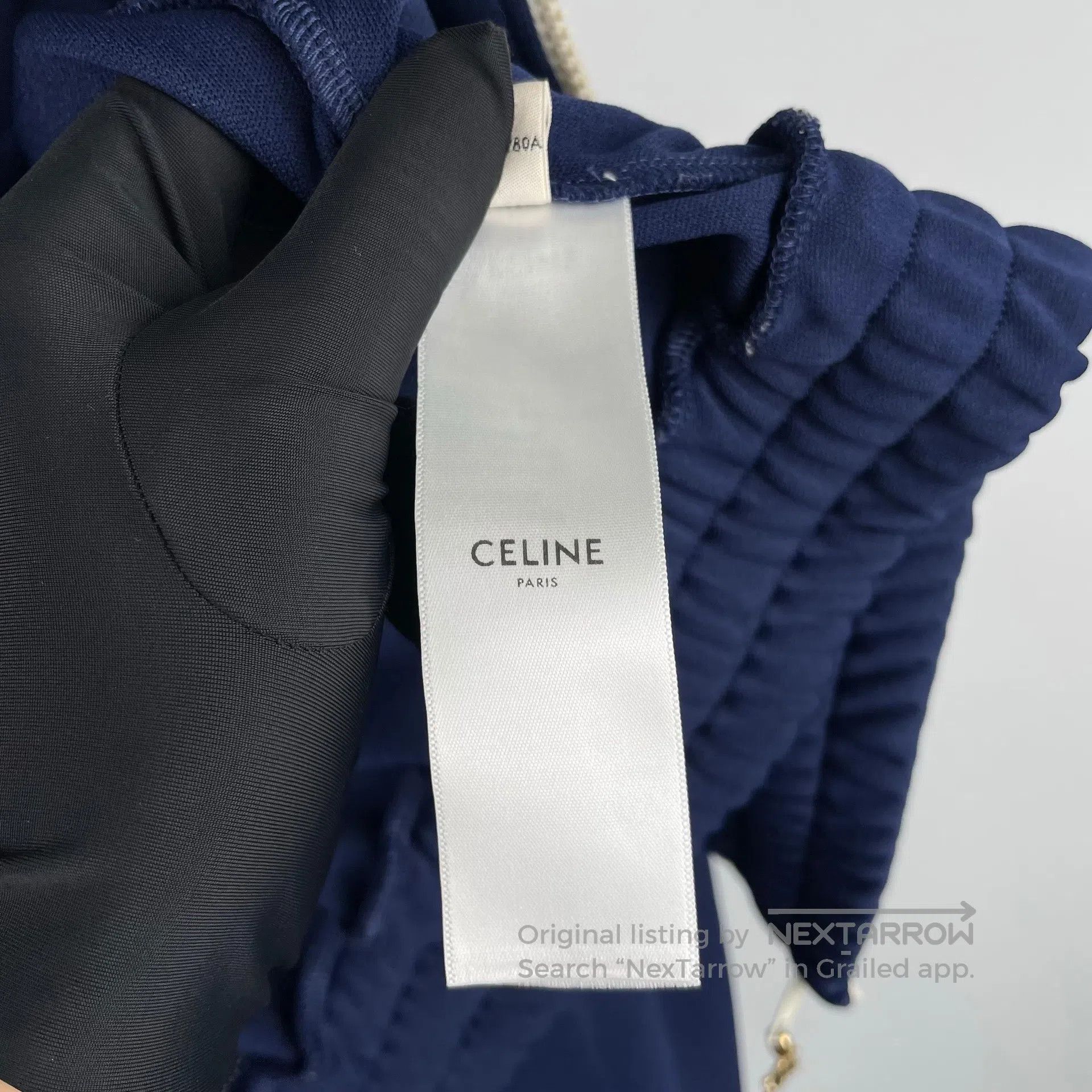 Celine CELINE Letter logo blue short hooded jacket size M| Size US M / EU 48-50 / 2 - 7 Thumbnail