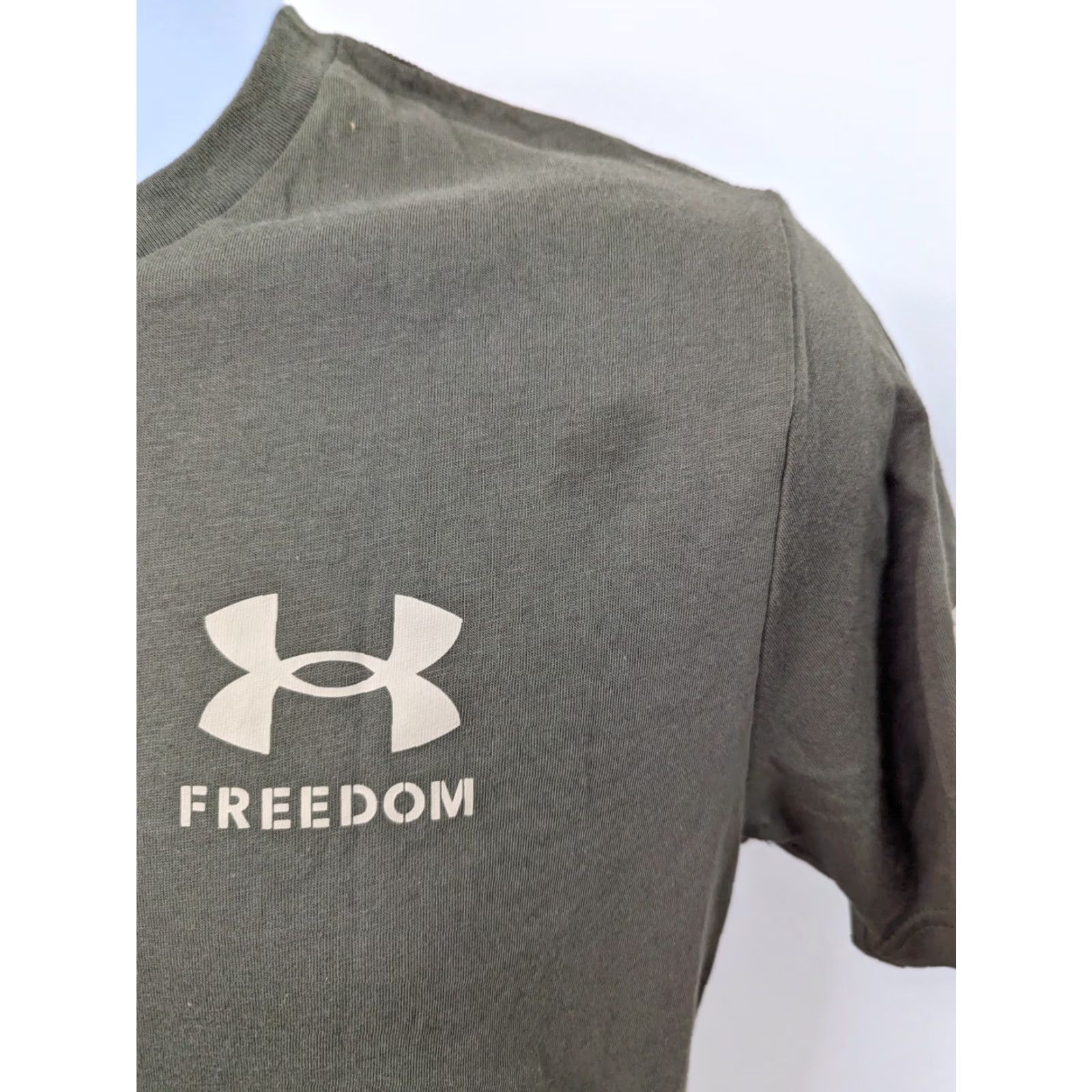 Under Armour UNDER ARMOUR Freedom T Shirt Mens Small Green Short Sleeve USA America NEW T8S Size US S / EU 44-46 / 1 - 3 Thumbnail