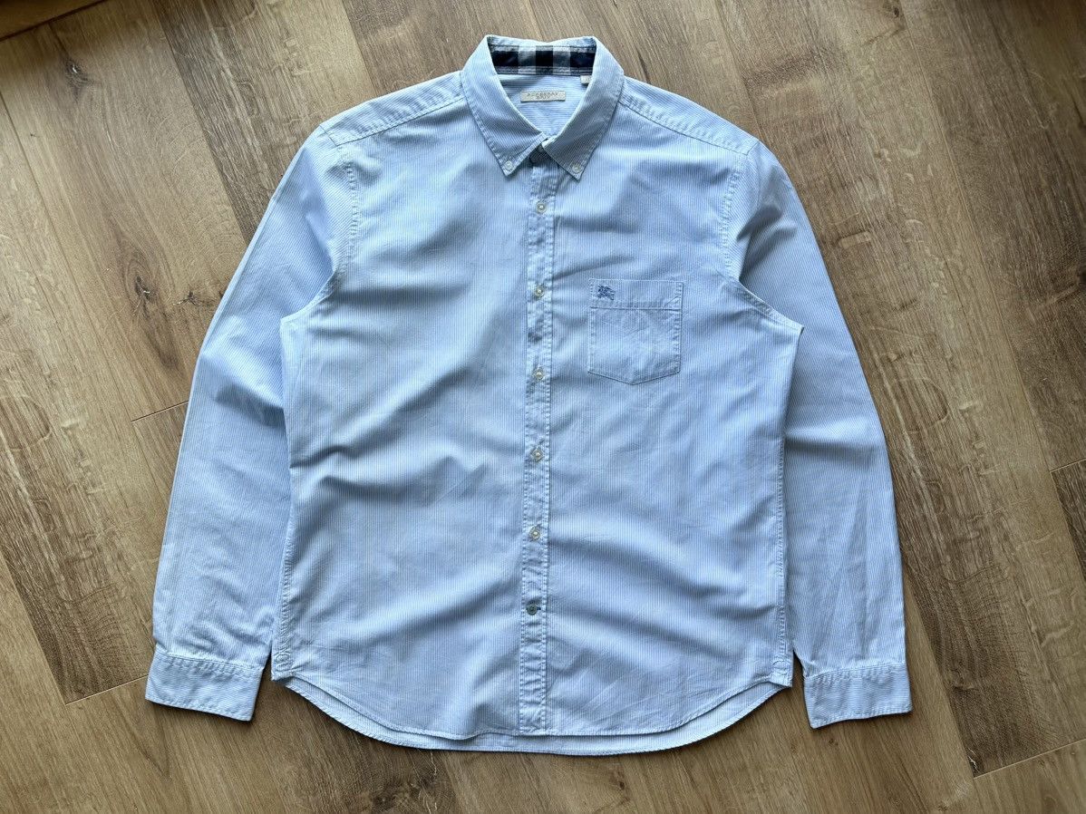 Burberry Burberry Brit Blue striped shirt Size US XL / EU 56 / 4 - 1 Thumbnail