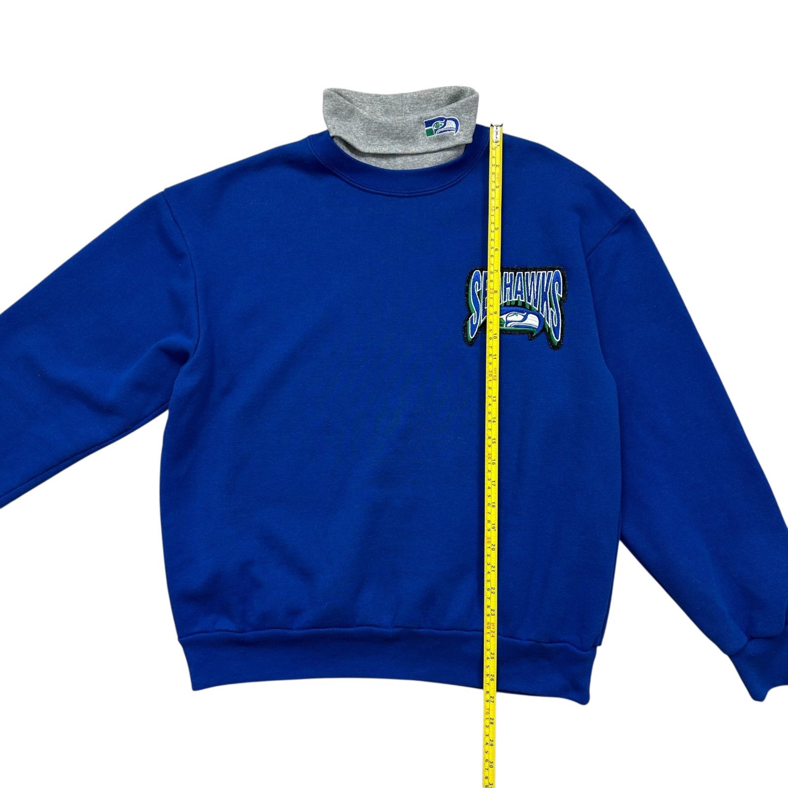 NFL VTG 90s NFL SEATTLE SEAHAWKS MAJESTIC TURTLENECK SWEATSHIRT Size US L / EU 52-54 / 3 - 6 Thumbnail