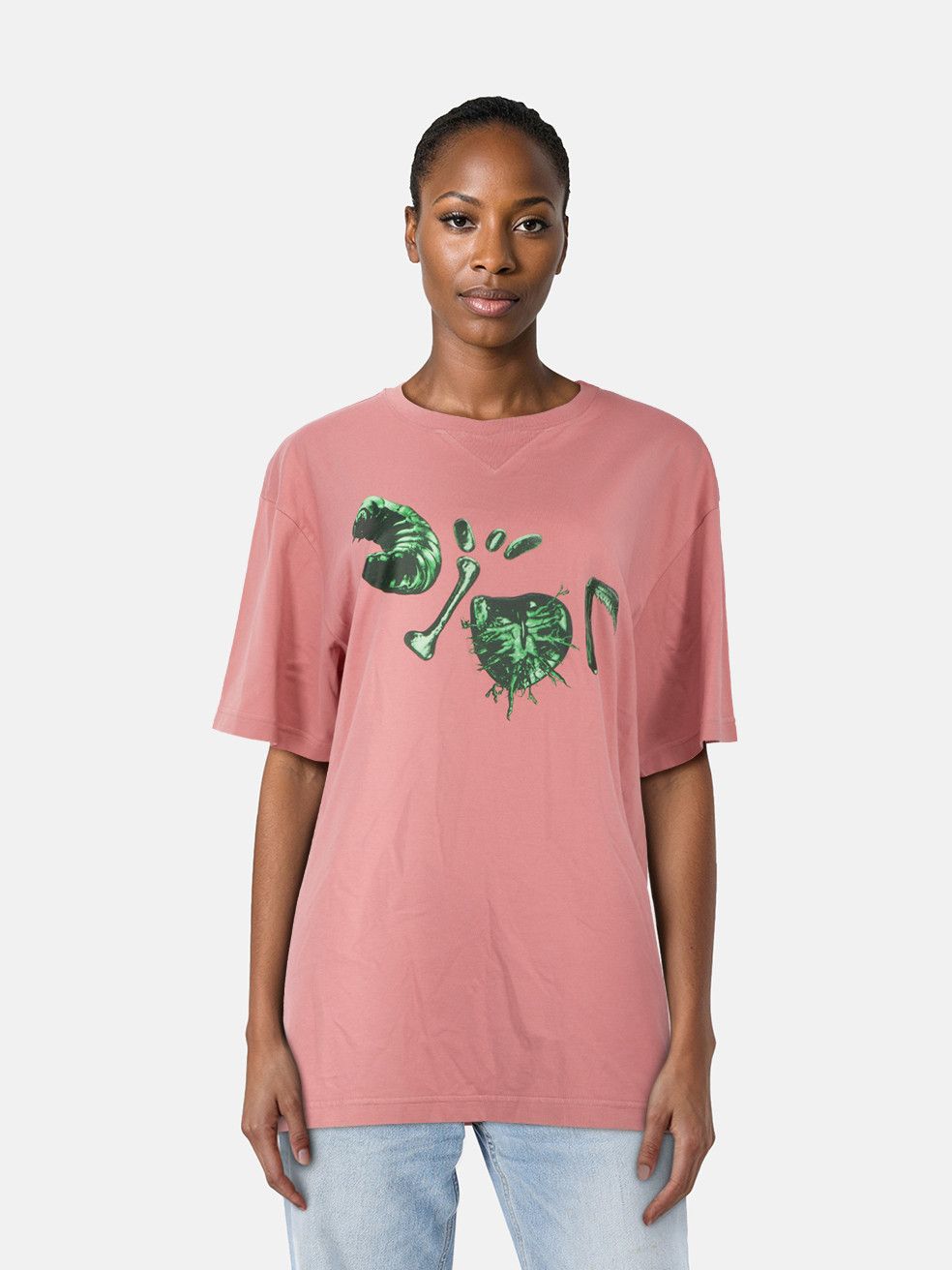 Dior Pink Bug Graphic Logo Print T-Shirt Size L / US 10 / IT 46 - 1 Thumbnail
