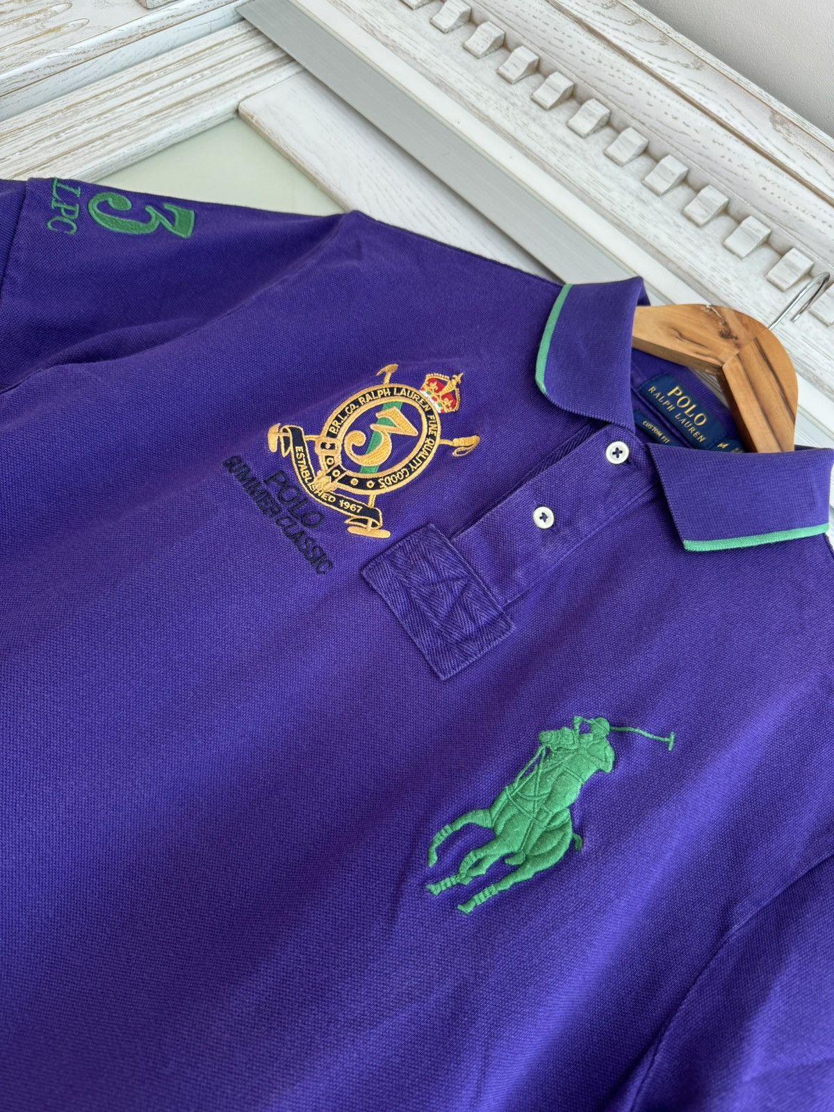 Polo Ralph Lauren × Ralph Lauren × Vintage Vintage Polo Ralph Lauren Summer Classic Polo T-Shirt Rare Size US M / EU 48-50 / 2 - 6 Thumbnail