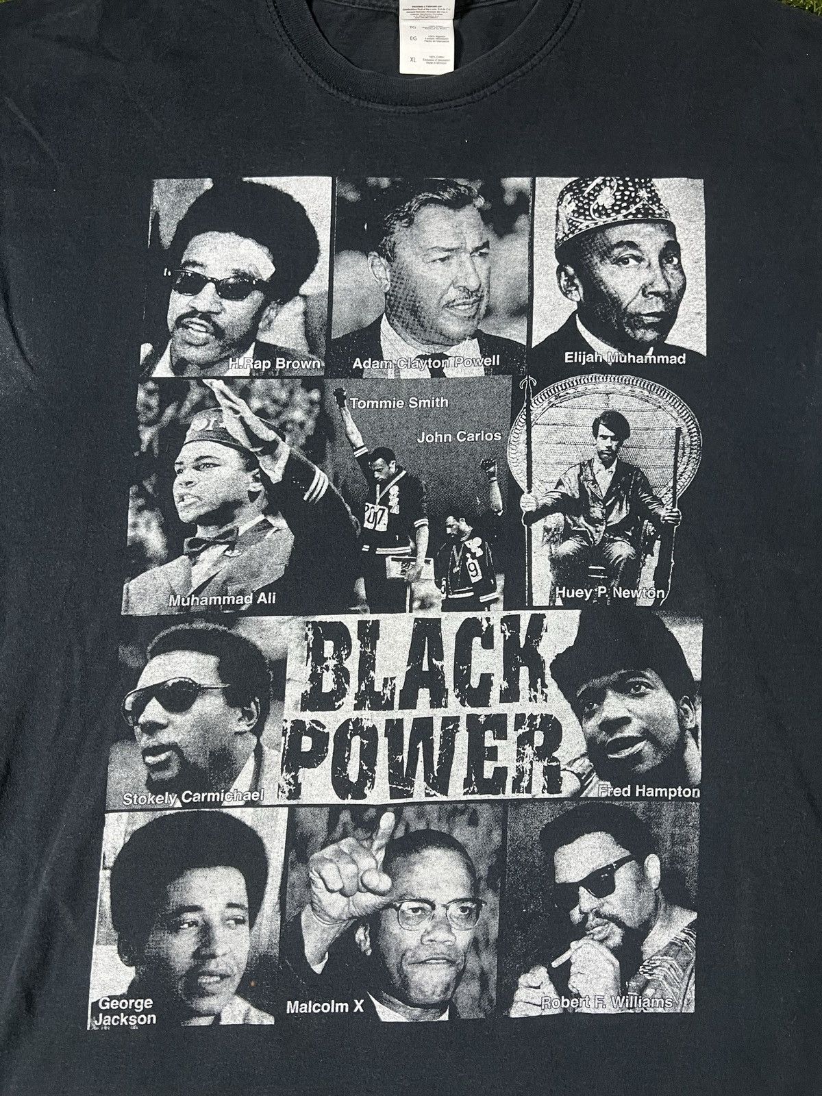 Vintage Vintage Y2K Faded Malcom X Black History Graphic Tee Size US XL / EU 56 / 4 - 2 Thumbnail