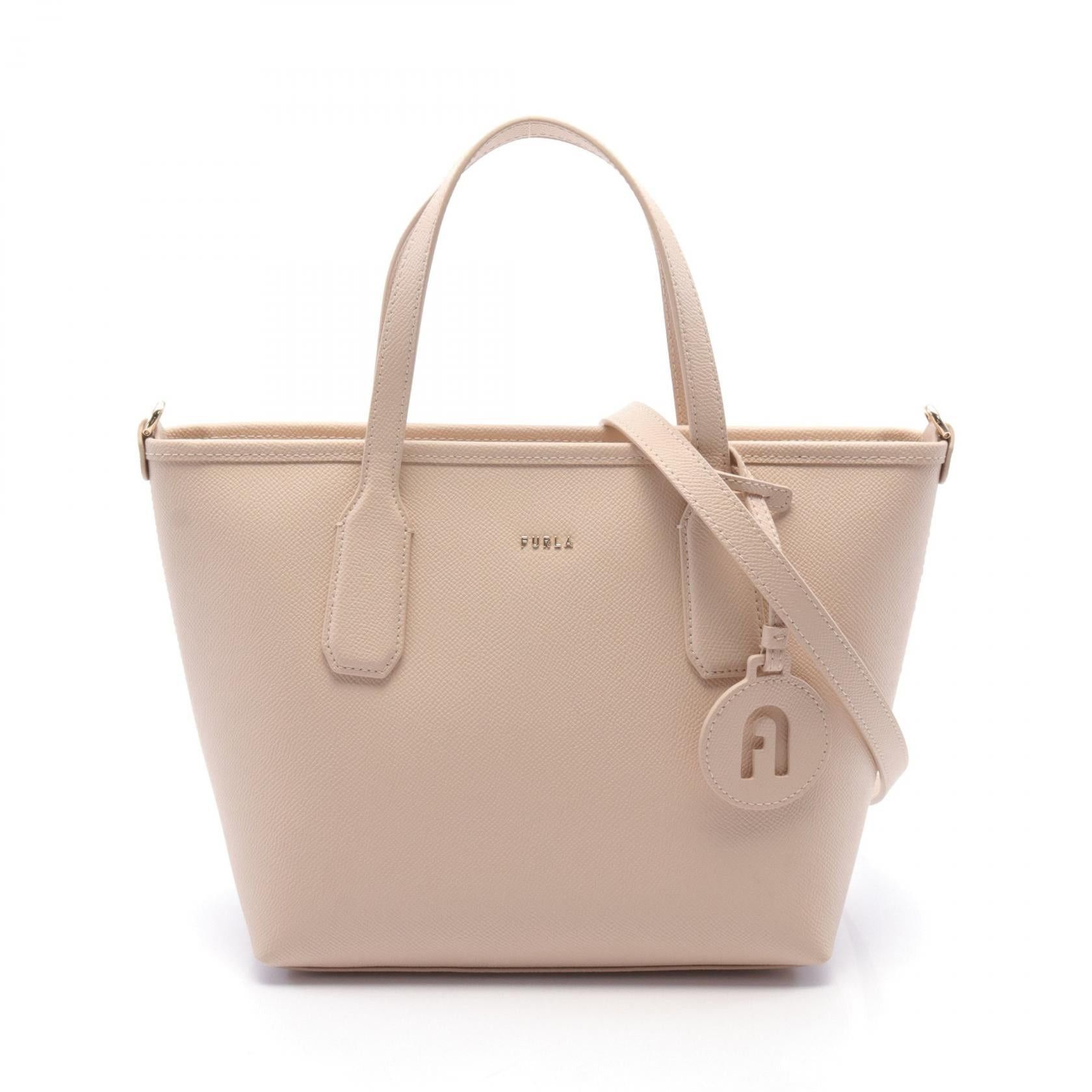 Furla Furla Classic Handbag Tote Bag Leather Pink Size ONE SIZE - 1 Thumbnail