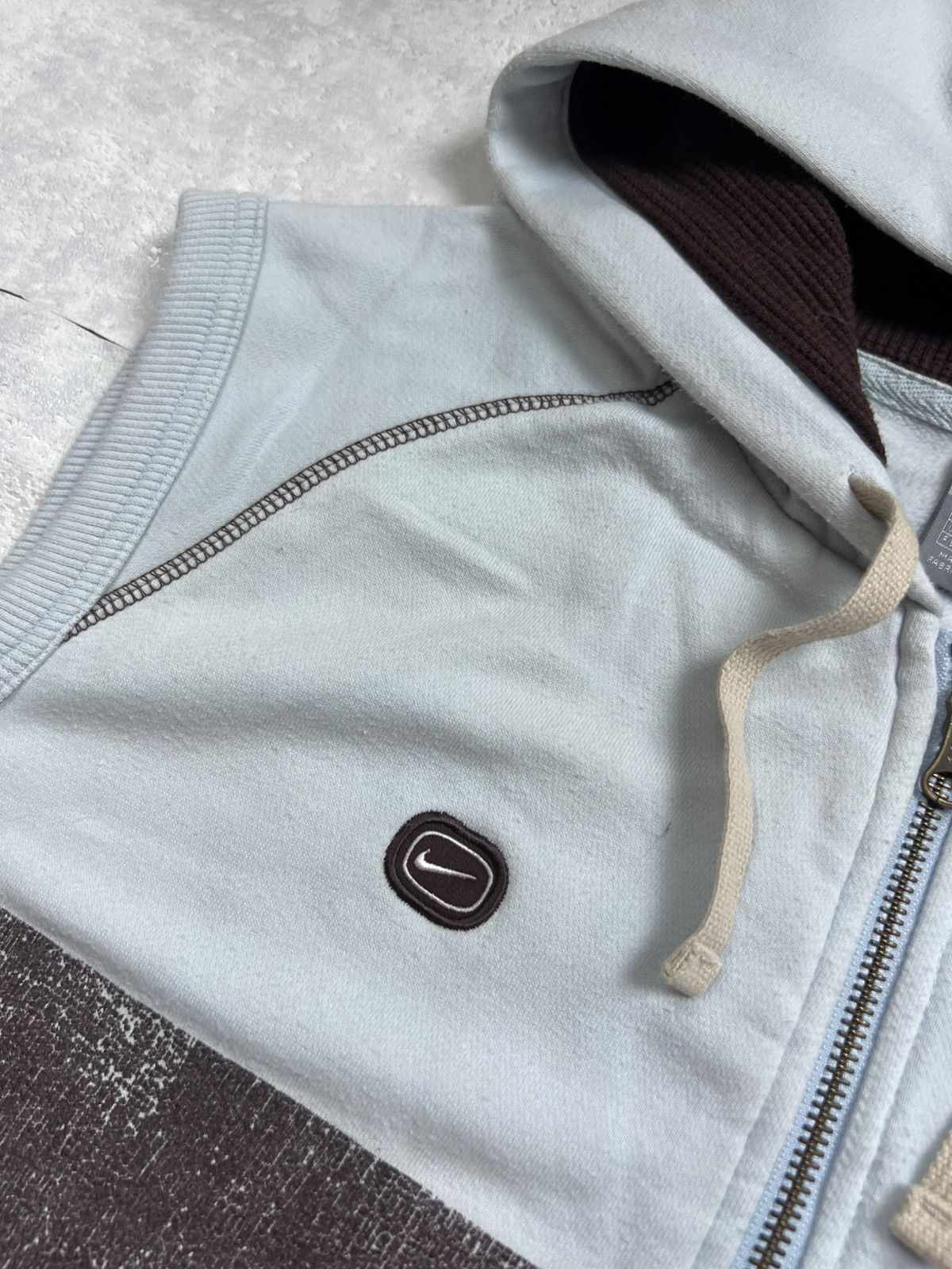 Nike 90s Nike Big Logo Vintage Oversized Sleeveless Zip Hoodie Size US XL / EU 56 / 4 - 6 Thumbnail