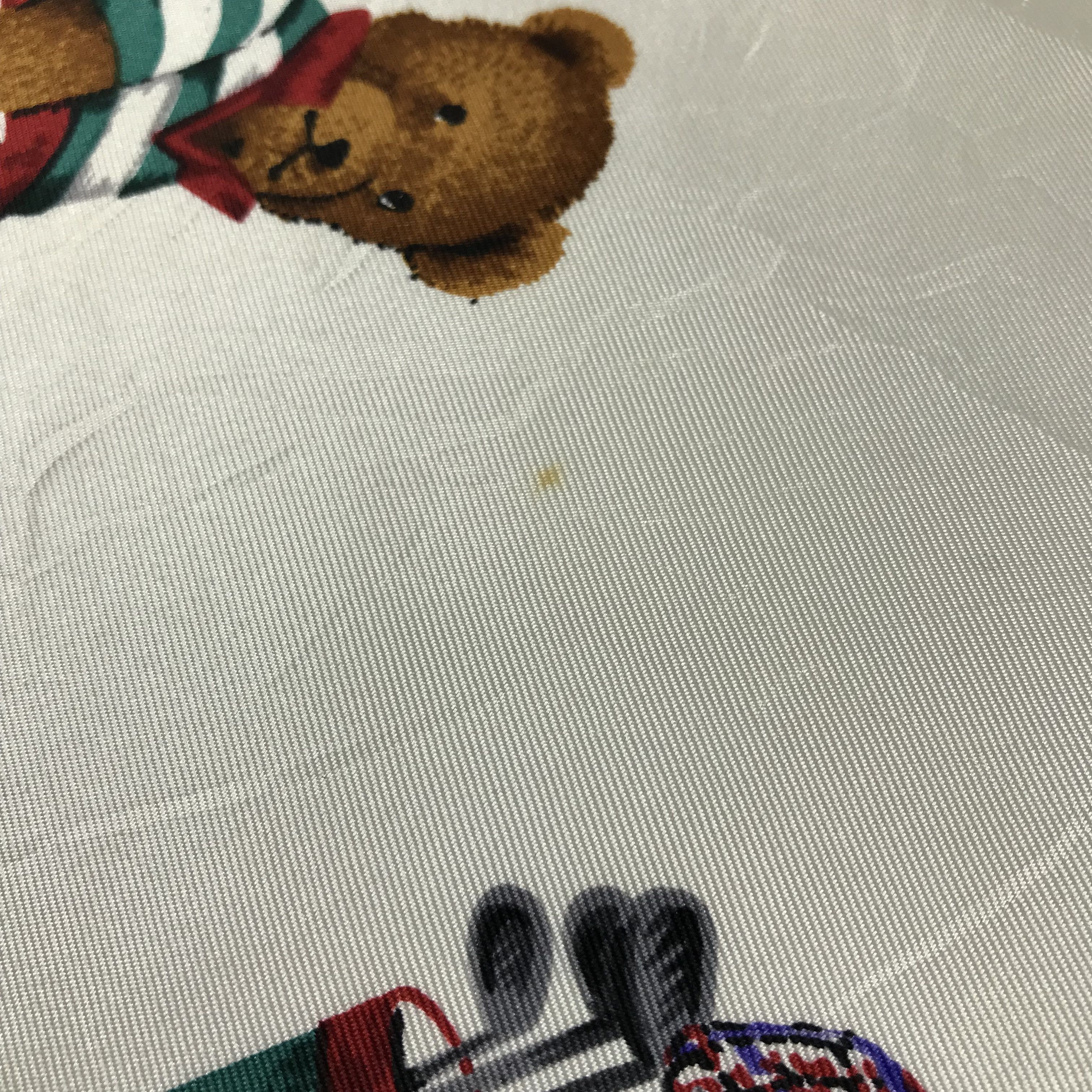 Japanese Brand Laura Bis Ski Teddy Bears Silk Scarf M206 Size ONE SIZE - 8 Thumbnail