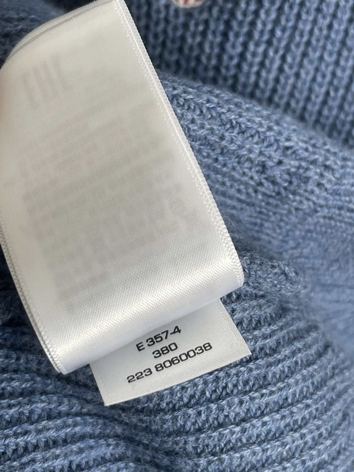 Gant Sweater wool Gant blue casual jumper knit crew neck Size US L / EU 52-54 / 3 - 7 Thumbnail