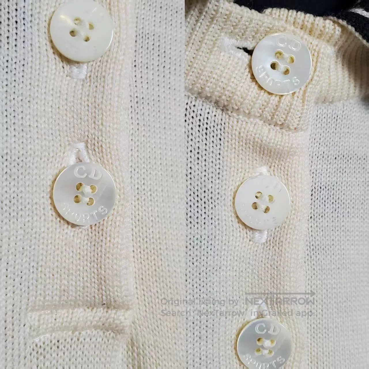 Dior dior vintage wool sweater with detachable collar. Size US L / EU 52-54 / 3 - 6 Thumbnail