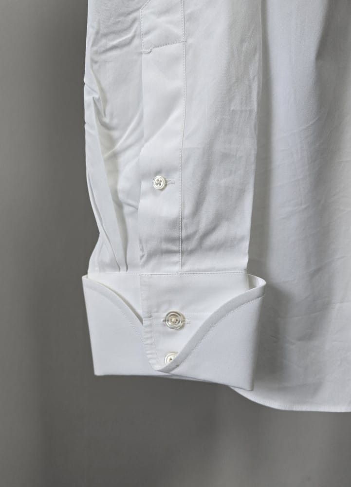 Tom Ford o1sm1stk0824 007 Edition Tab Collar Cotton Shirt in White Size US M / EU 48-50 / 2 - 3 Thumbnail