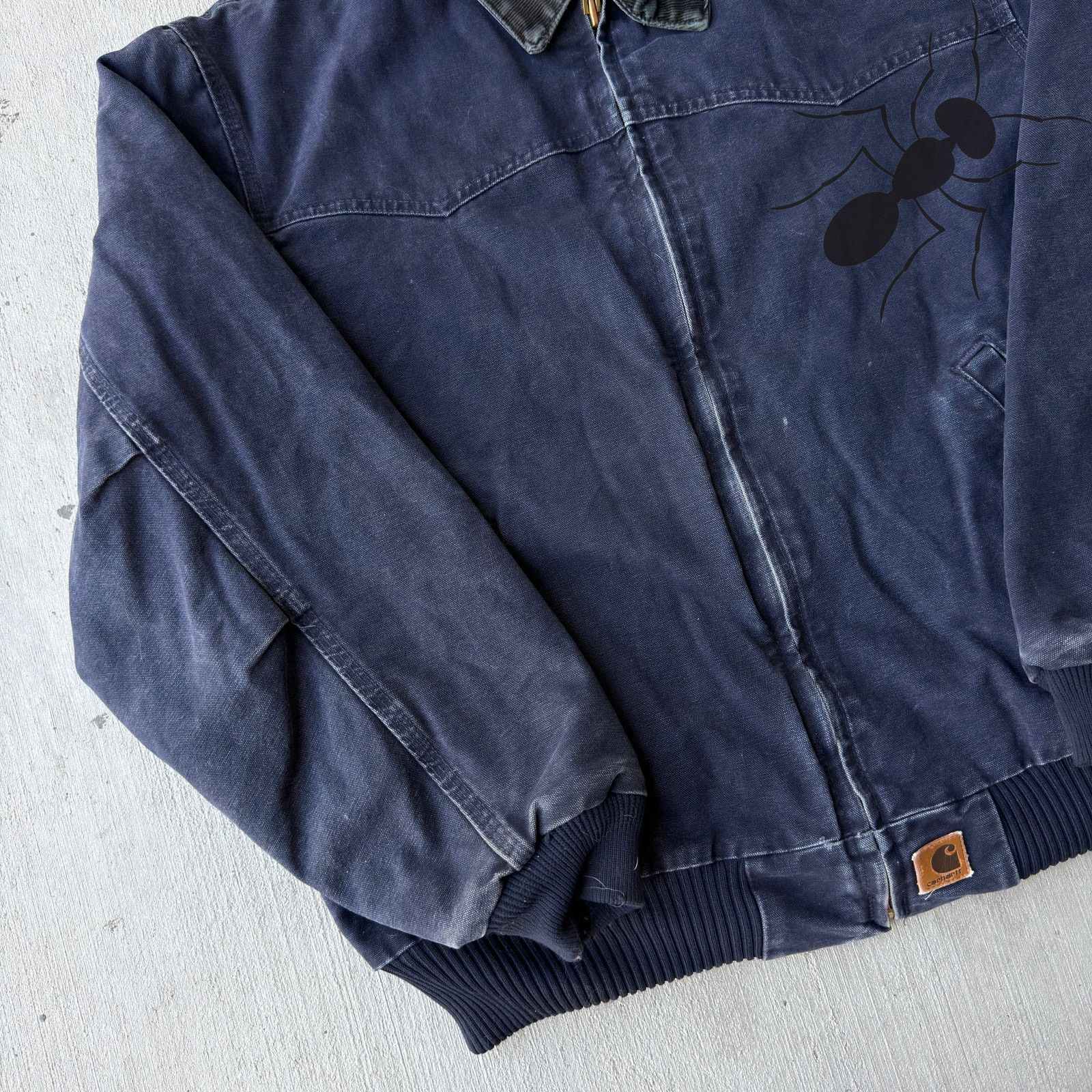 Carhartt × Vintage Carhartt blue Santa Fe quilted work wear jacket Size US XL / EU 56 / 4 - 2 Thumbnail
