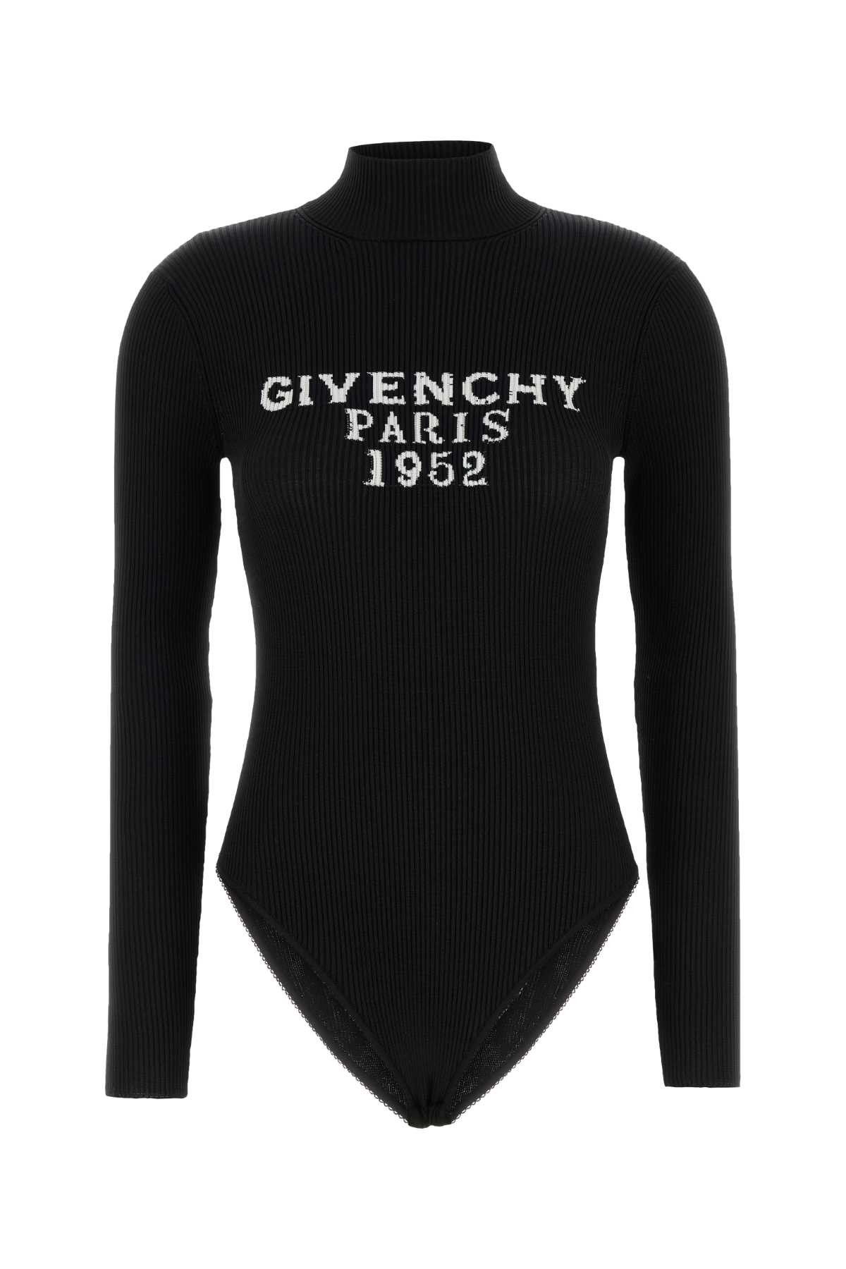 Givenchy Black Polyester Bodysuit Size XS / US 0-2 / IT 36-38 - 1 Thumbnail