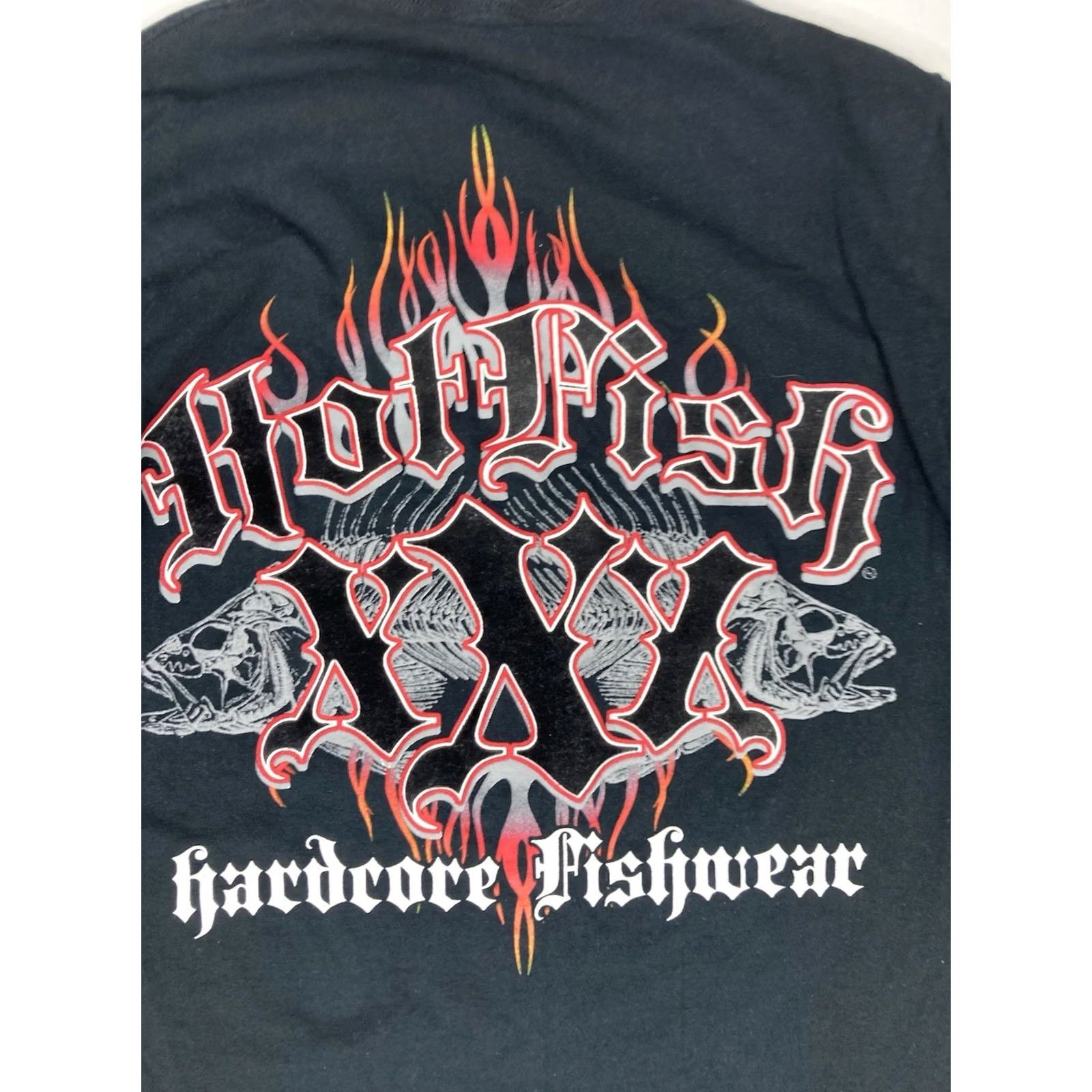 Vintage Hotfish Graphic Shirt - Mens Slim Medium Black Long Sleeve Size US M / EU 48-50 / 2 - 2 Thumbnail