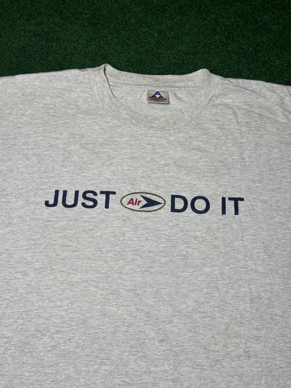 Nike × Vintage Vtg 90s Nike Air Just Do It Hip Hop Skater Grunge T Shirt Size US XL / EU 56 / 4 - 2 Thumbnail