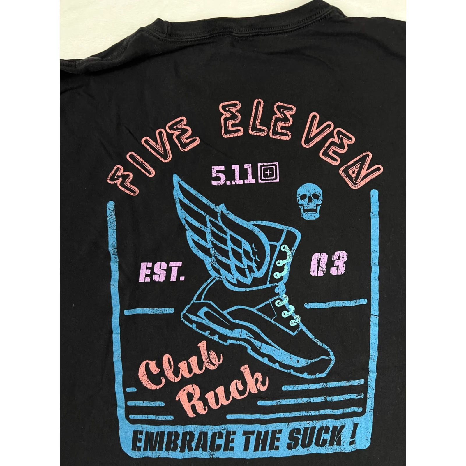 Vintage 5.11 Tactical T-Shirt Mens 2XL Black Club Ruck Embrace The Suck Skull Graphic Shirt Mens XS? Size US XXL / EU 58 / 5 - 6 Thumbnail