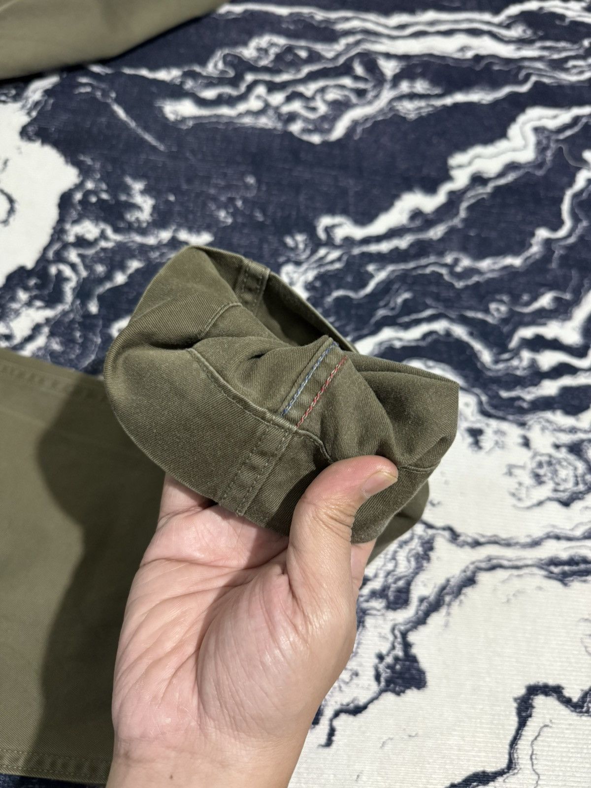 Japanese Brand Hanalei japan 2tone longpants white olive green Size US 30 / EU 46 - 10 Thumbnail