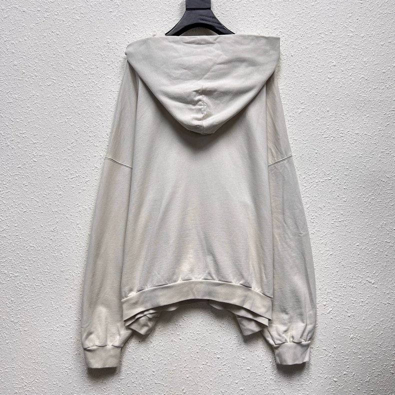 Balenciaga Balenciaga 3XL Embroidered Logo Beige Hoodie Size US M / EU 48-50 / 2 - 2 Thumbnail