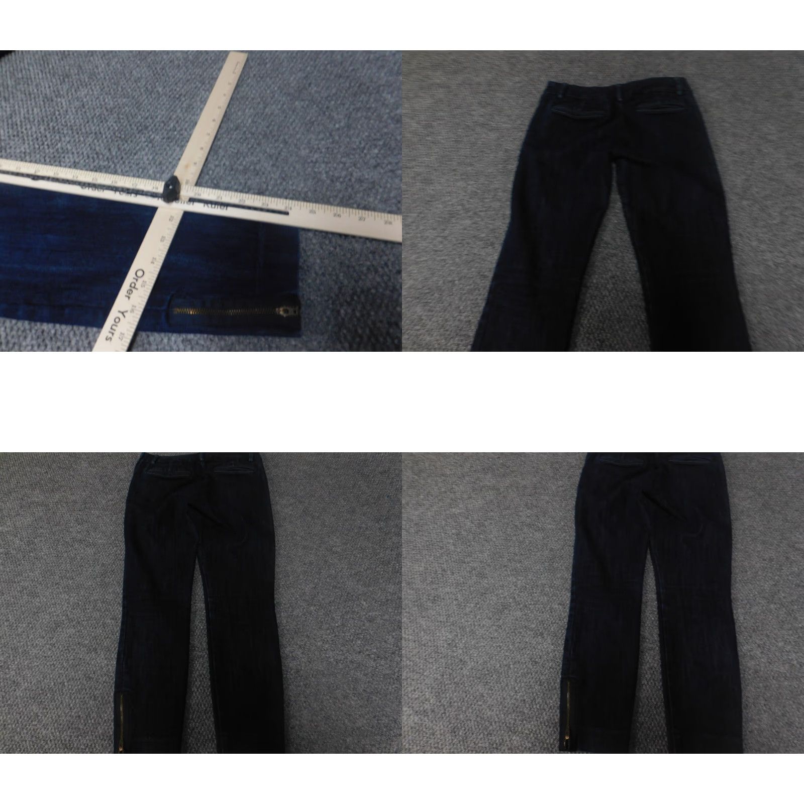 J.Crew J.CREW Jeans Womens 00 Blue Denim Skinny Slim Straight Pocket Zip 27x24 Regular Modern Designer Size 24" / US 00 / IT 34 - 8 Thumbnail