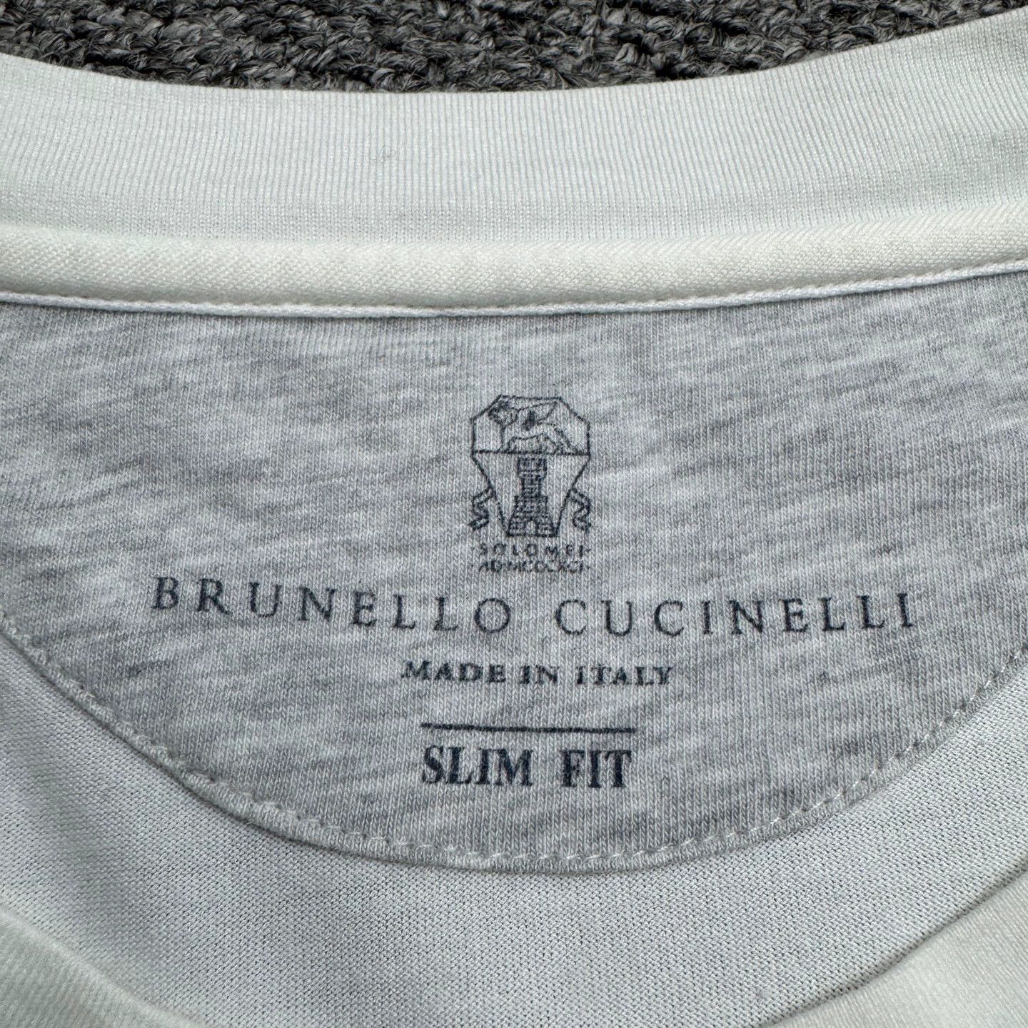 Brunello Cucinelli BRUNELLO CICINELLI Embroidered Logo SS XL Tee Size US XL / EU 56 / 4 - 3 Thumbnail