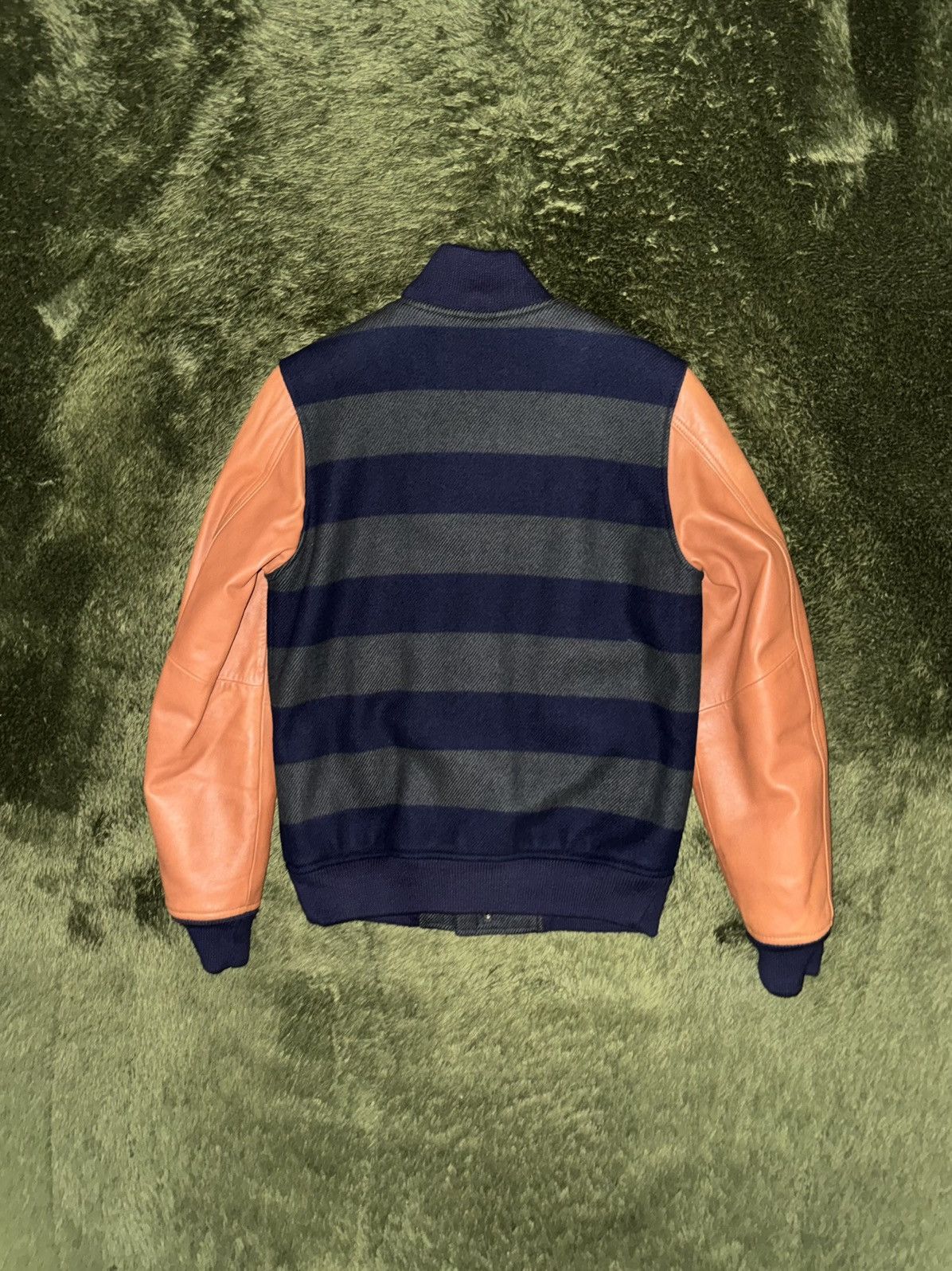 Nike [S] Nike Life Lambskin Sleeve Wool Varsity Jacket Size US S / EU 44-46 / 1 - 8 Thumbnail