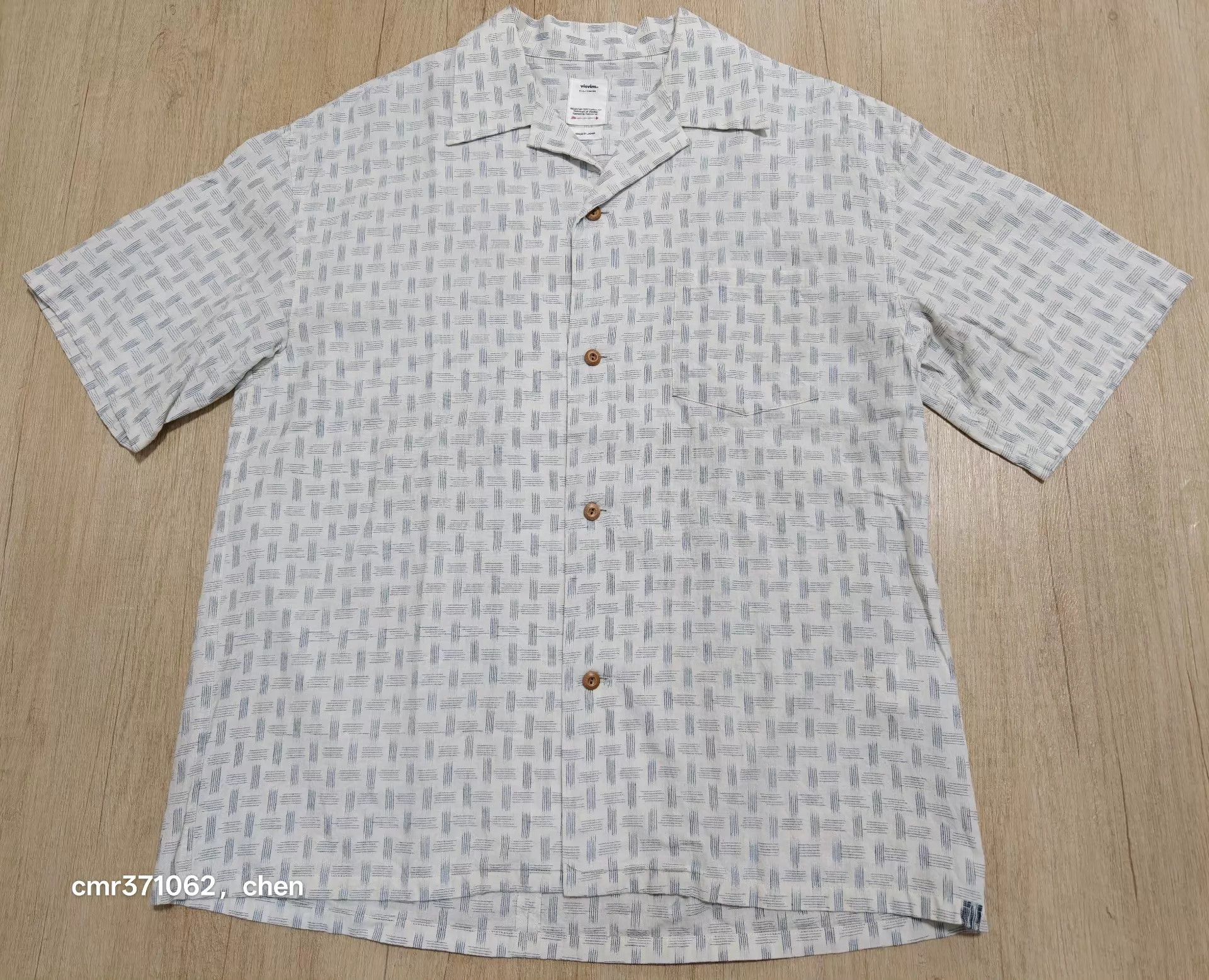 Visvim VISVIM 23SS WALLIS S/S KASURI Shirt Ivory Size 2 Size US M / EU 48-50 / 2 - 1 Thumbnail
