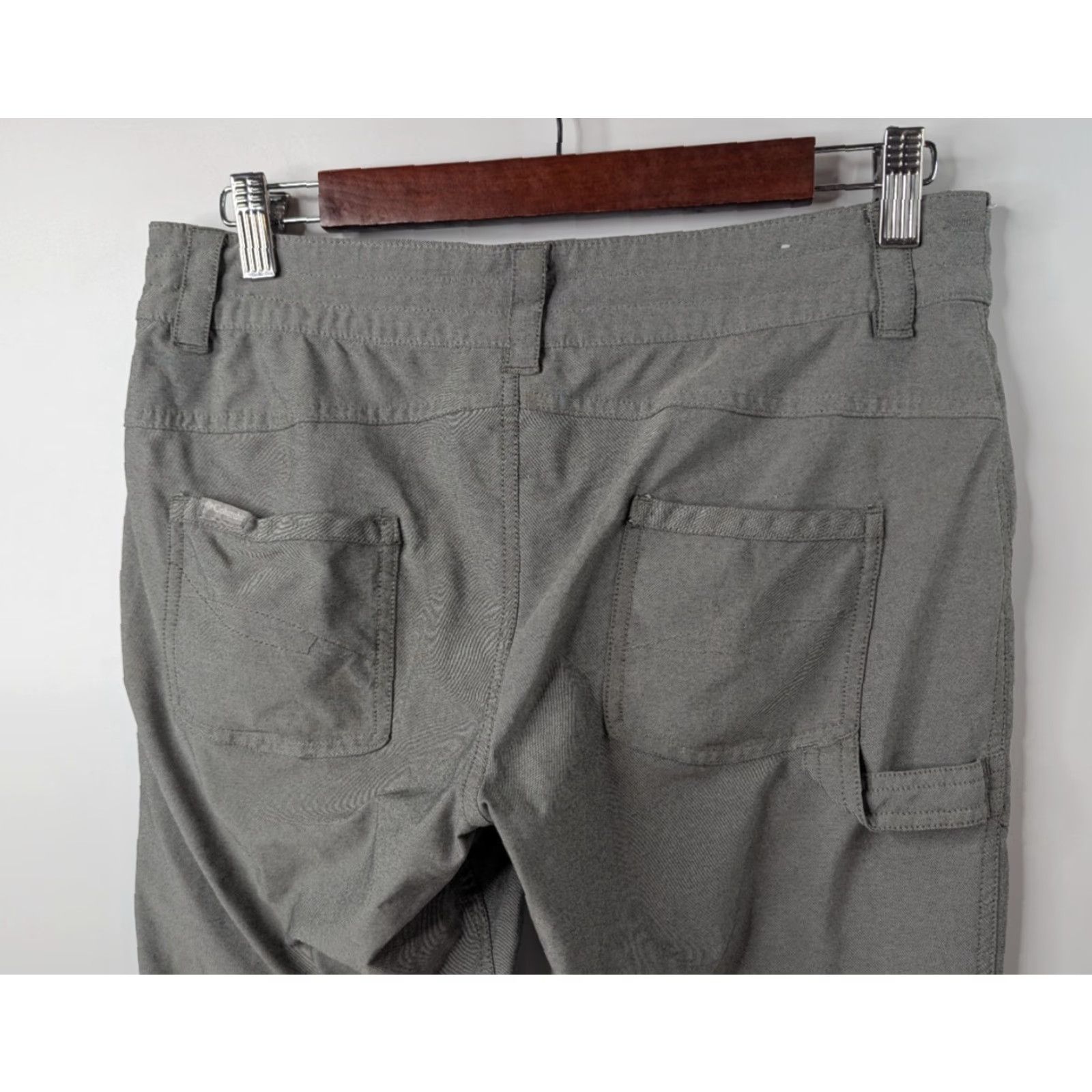 Vintage Columbia Women's 6 Pilsner Peak Pants Roll Up Hiking Gray Nylon Carpenter Outdoor Size 28" / US 6 / IT 42 - 5 Thumbnail