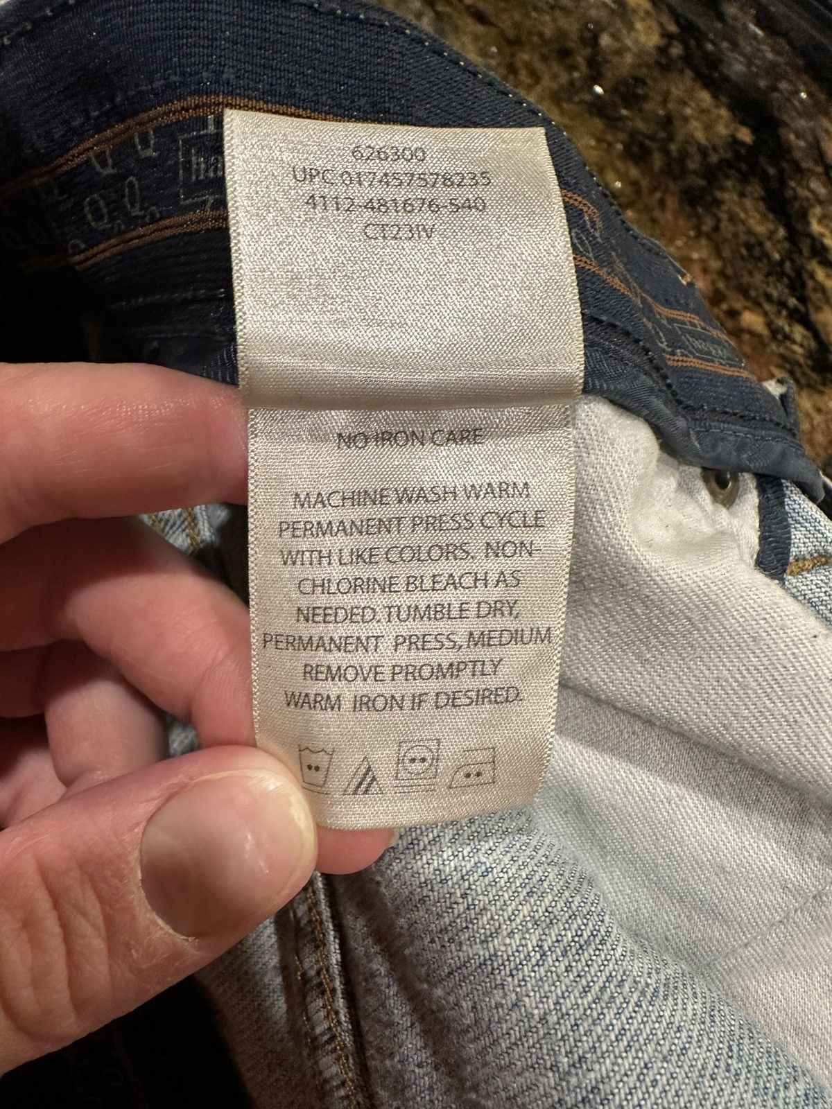 Haggar × Vintage Vintage Haggar Blue Thrash Distressed Painter Denim Jeans Size US 36 / EU 52 - 12 Thumbnail