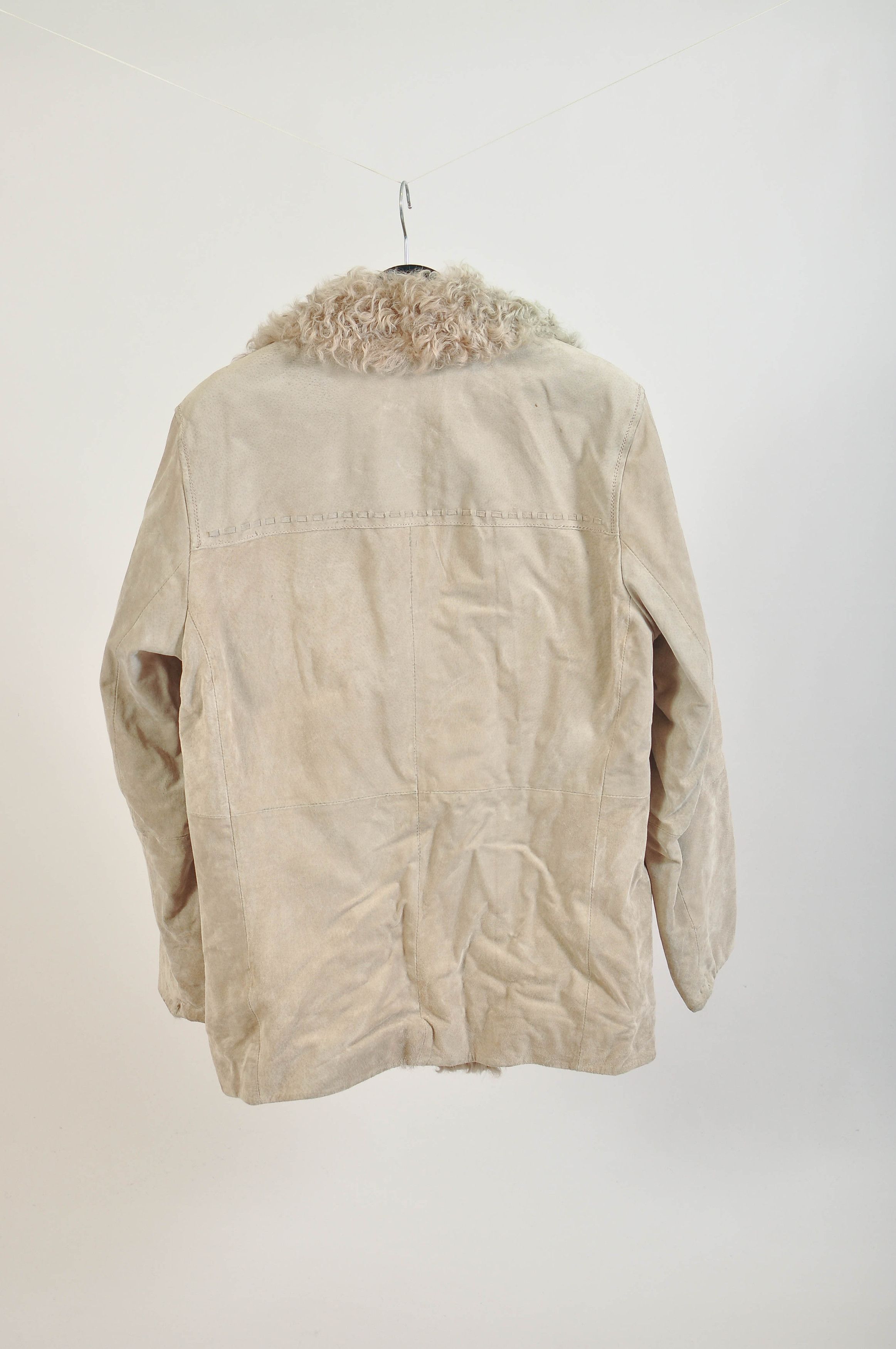 Other Lined suede leather coat in beige Size US L / EU 52-54 / 3 - 5 Thumbnail