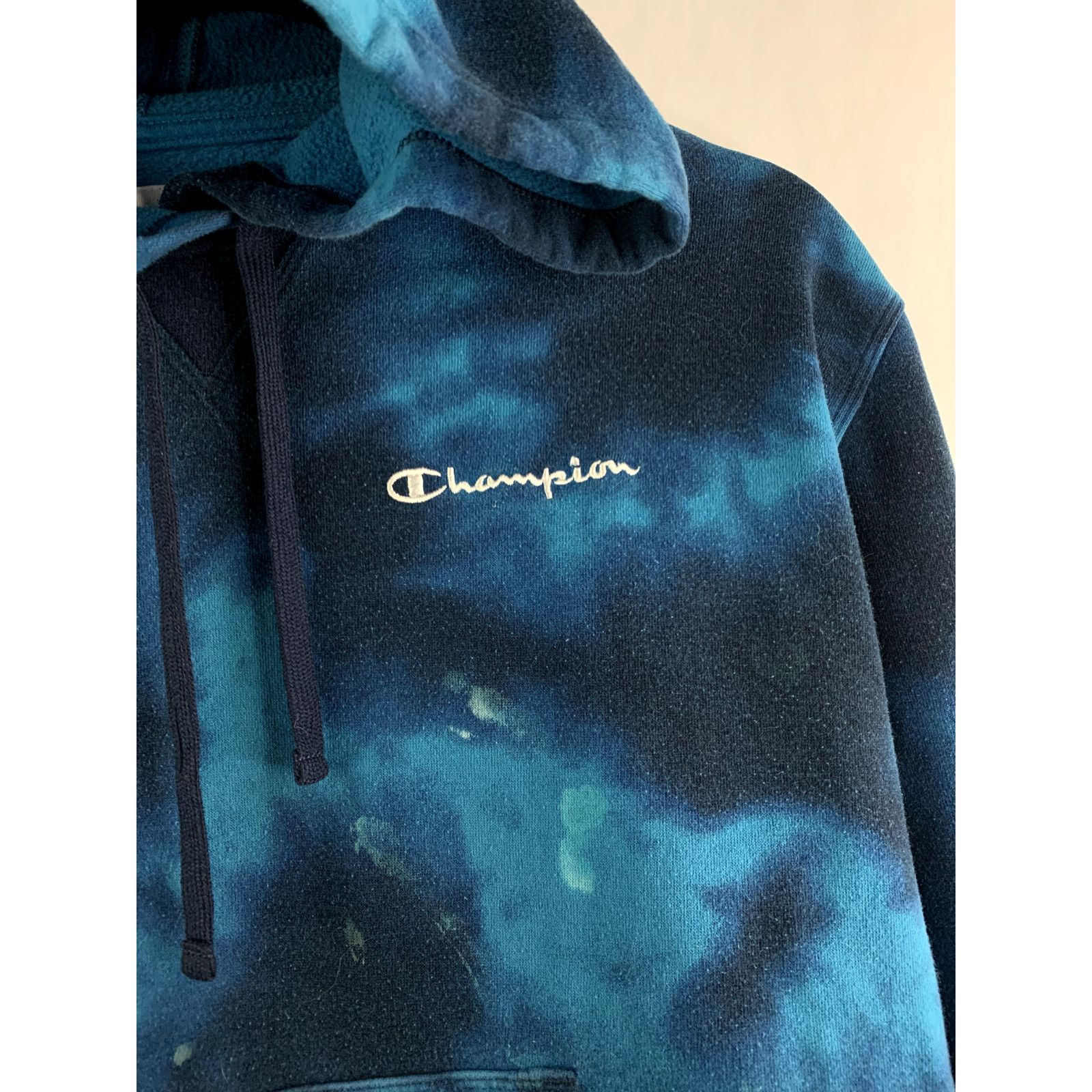 Champion Champion Tie Dye Blue Hoodie Small Blue Long Sleeve Pullover Size US S / EU 44-46 / 1 - 2 Thumbnail