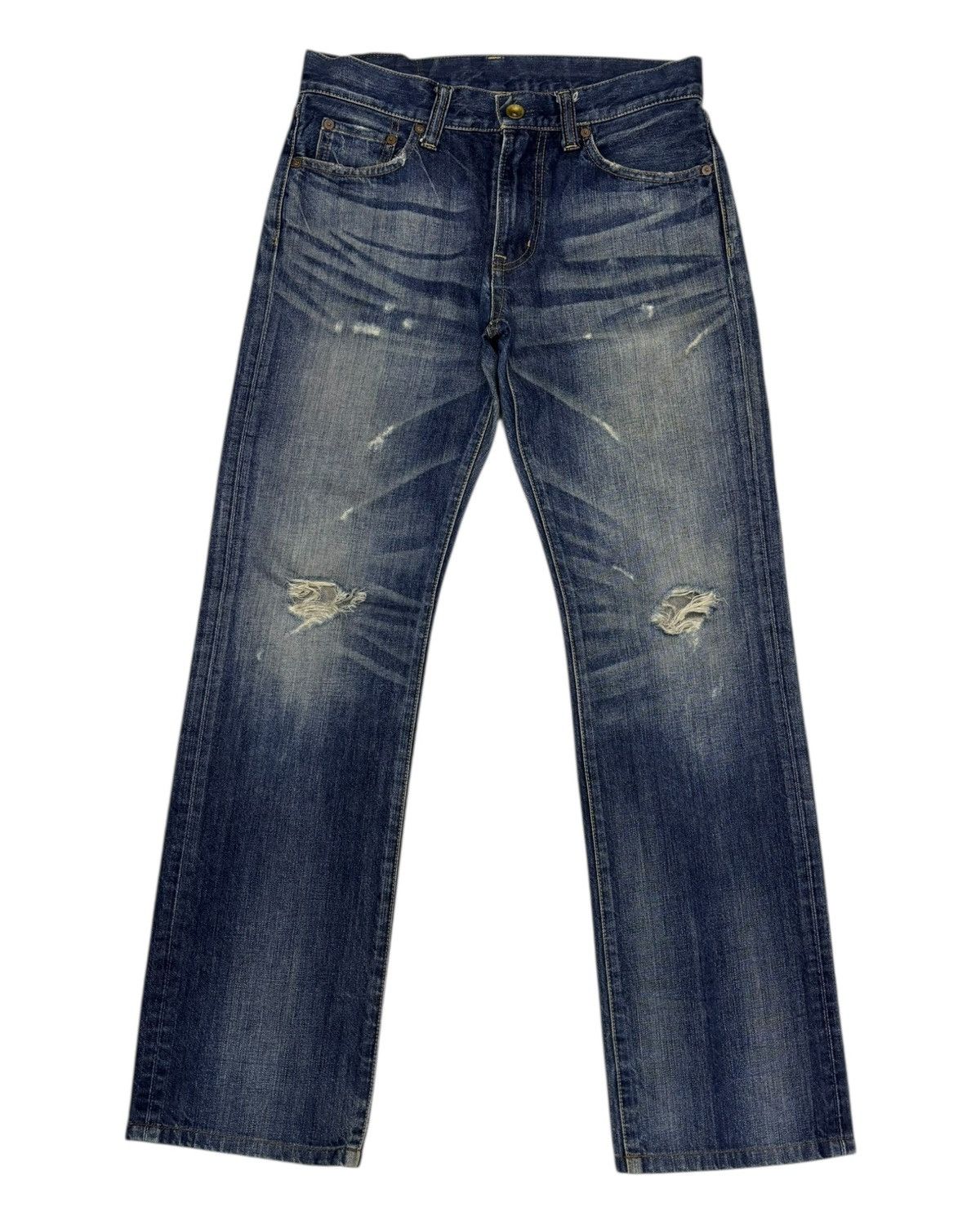 Jean × Undercover × Uniqlo VINTAGE S002 DISTRESSED DENIM UNIQLO UNDERCOVER STYLE JEAN Size US 31 - 7 Thumbnail