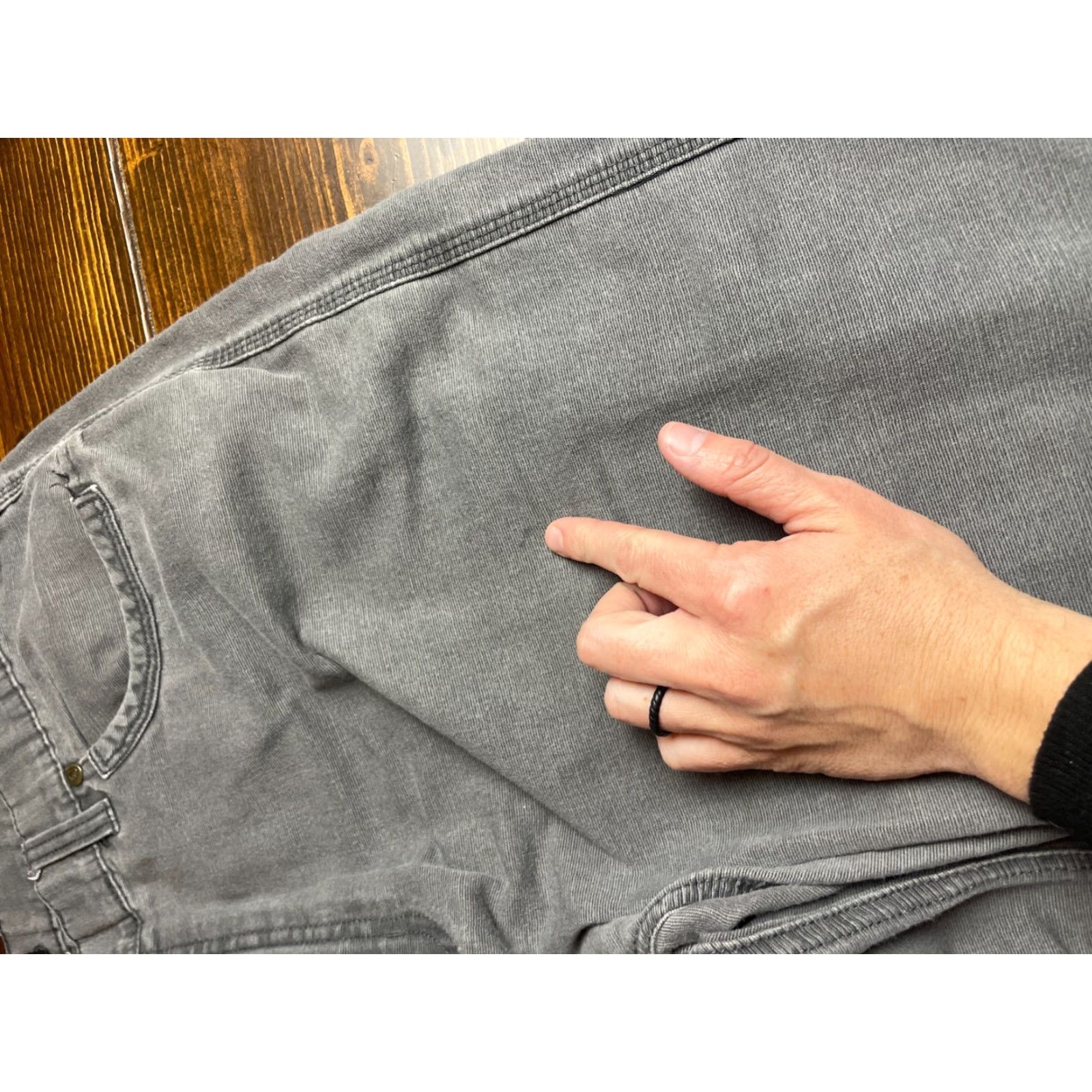 Vintage Wolerine Workpants Men's Size 38/32 Gray Straight Pockets Frayed Hem Spot on Leg Jeans Men Vintage No Size US 38 / EU 54 - 6 Thumbnail