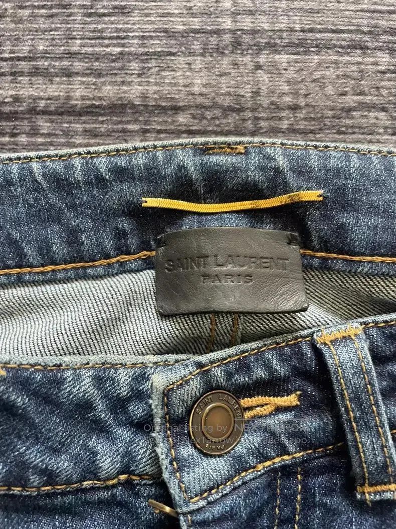 Saint Laurent Paris Saint Laurent Distressed Denim Jeans. Size US 28 / EU 44 - 3 Thumbnail