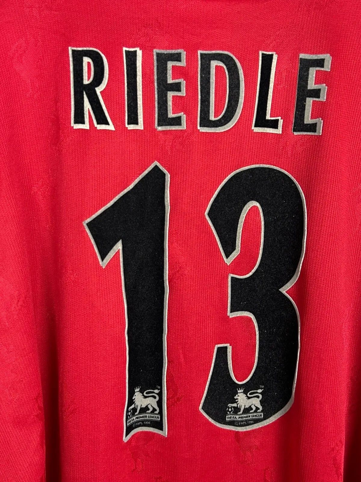 Reebok Reebok x Liverpool FC 1996/98 #13 Karl Heinz Riedle Jersey Size US M / EU 48-50 / 2 - 8 Thumbnail
