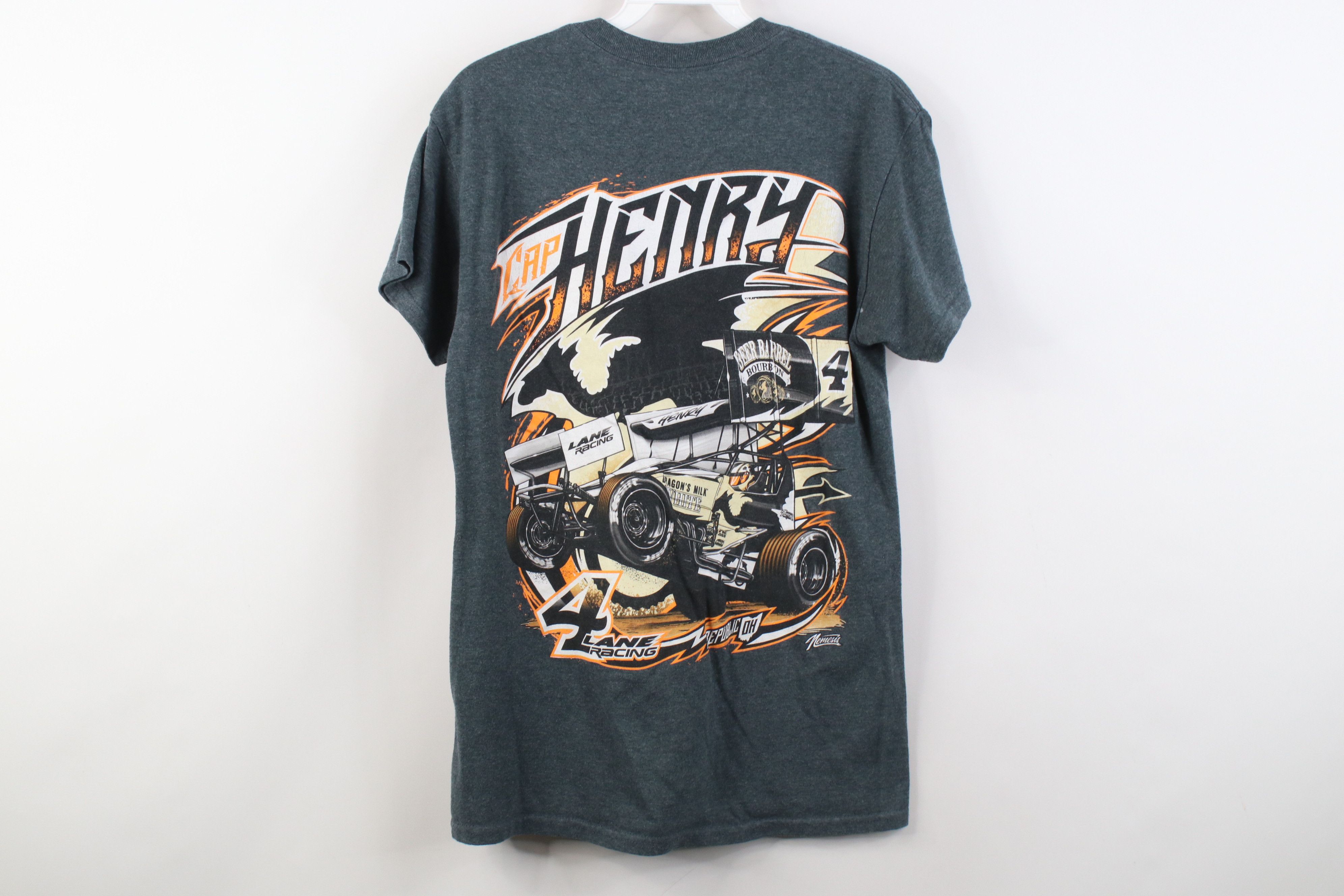 Vintage Vintage Y2K Henry Racing Short Sleeve T-Shirt Heather Gray Size US S / EU 44-46 / 1 - 12 Thumbnail