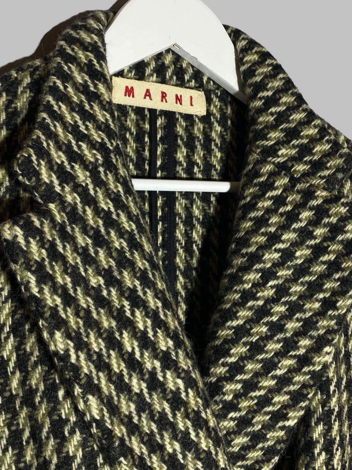 Marni Marni Wool Tweed Jacket Houndstooth Pattern Women’s Size 44 Size M / US 6-8 / IT 42-44 - 13 Thumbnail