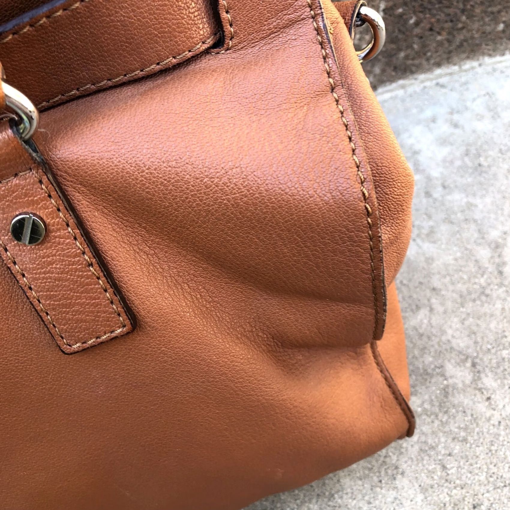 Michael Kors MICHAEL KORS Hamilton Padlock Shoulder Purse Women's Brown Leather Crossbody Bag Size ONE SIZE - 5 Thumbnail