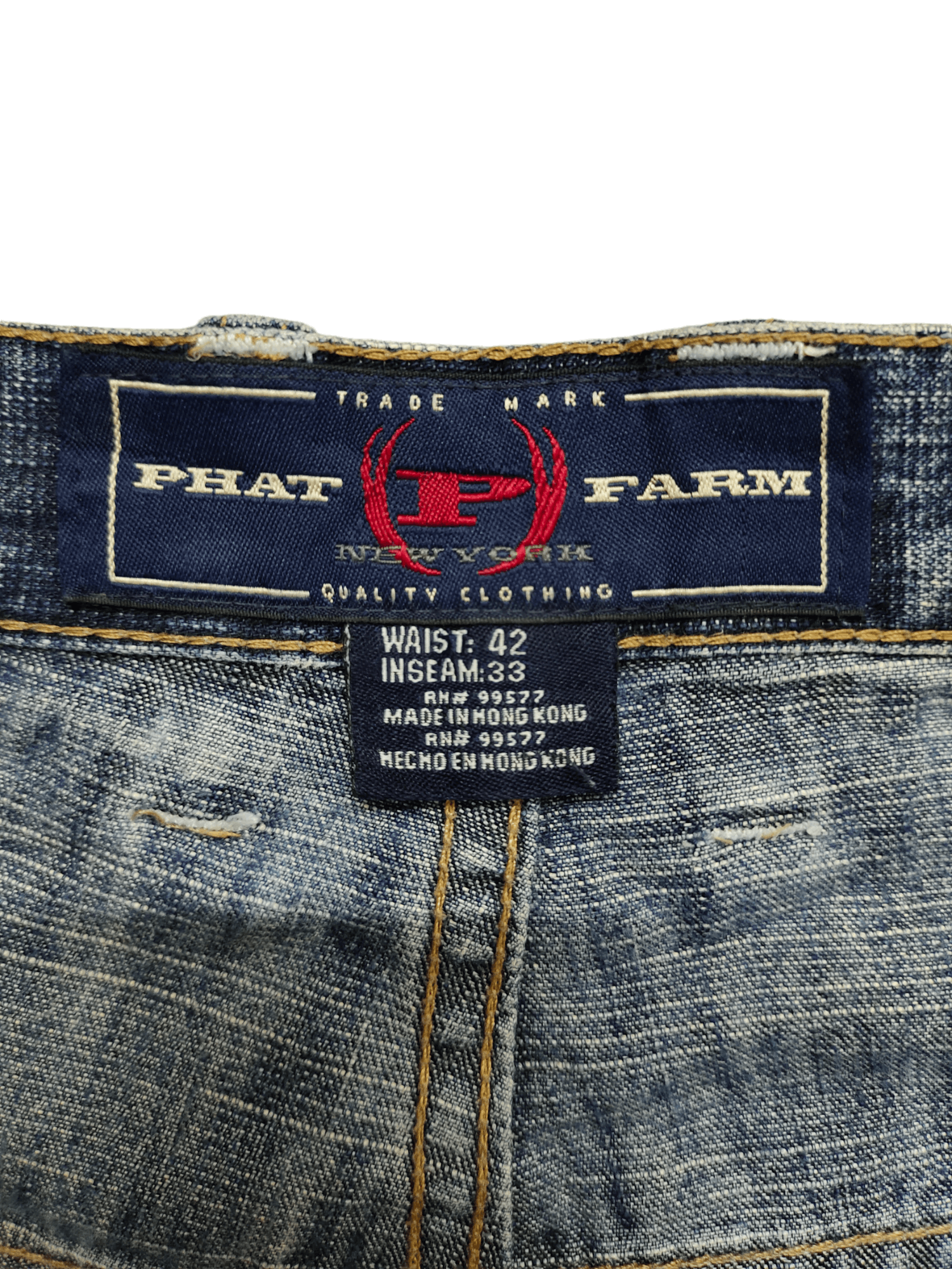 Phat Farm Baggy Jeans Phat Farm Clawmark Denim Wide Leg 90s Jnco Size US 42 / EU 58 - 18 Thumbnail