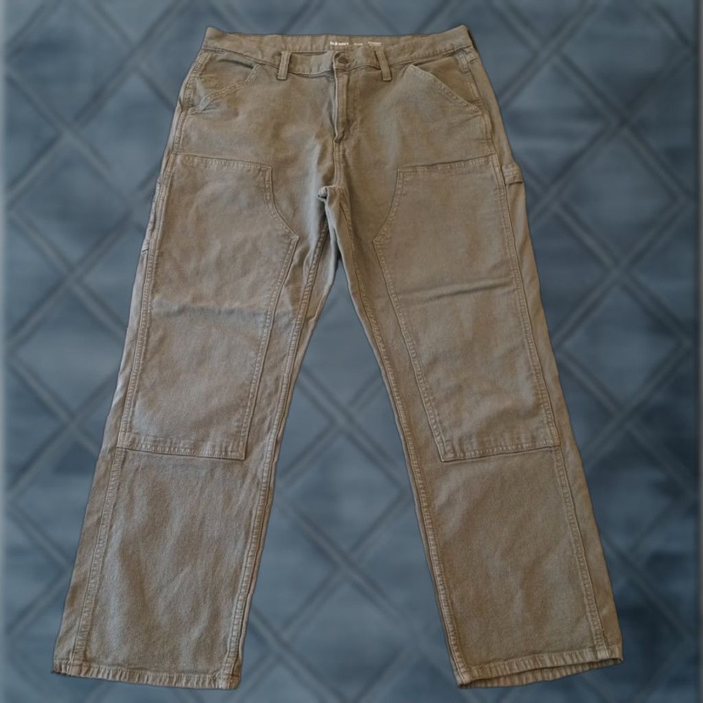 Old Navy Old Navy Pants Mens 38 Gray Double Knee Carpenter Utility Canvas Workwear 36x28 Size US 38 / EU 54 - 1 Thumbnail