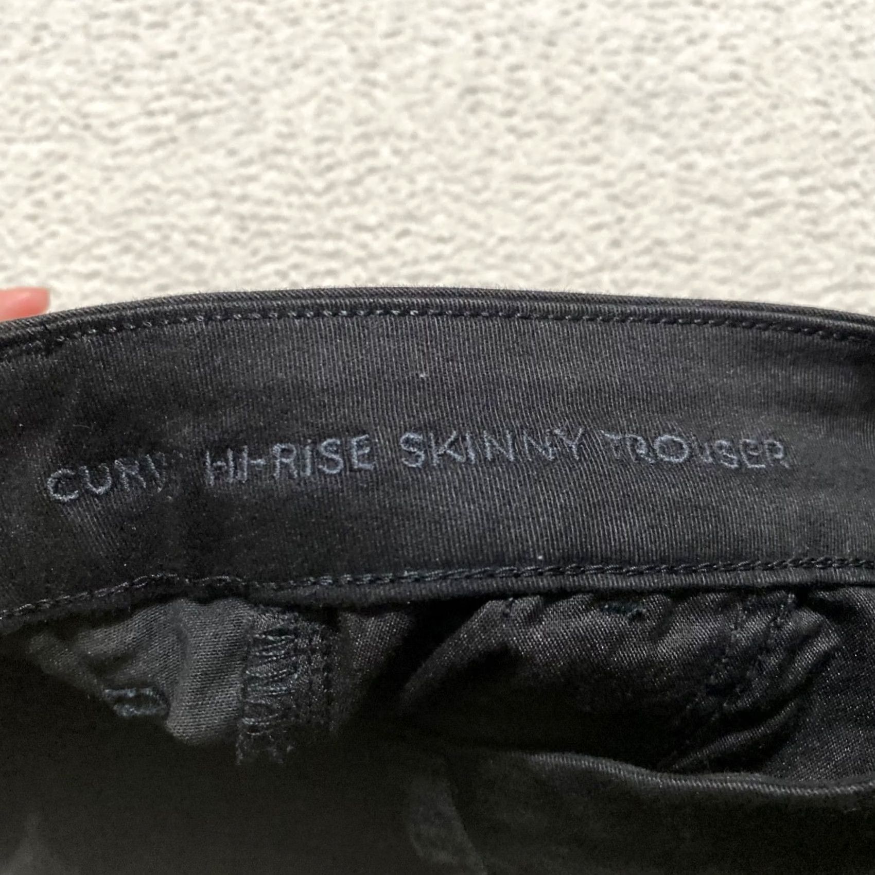 American Eagle Outfitters NWT American Eagle Womens 12P Pants Black Skinny Petites High Rise Stretch Button Zip Size 34" / US 12 / IT 48 - 3 Thumbnail