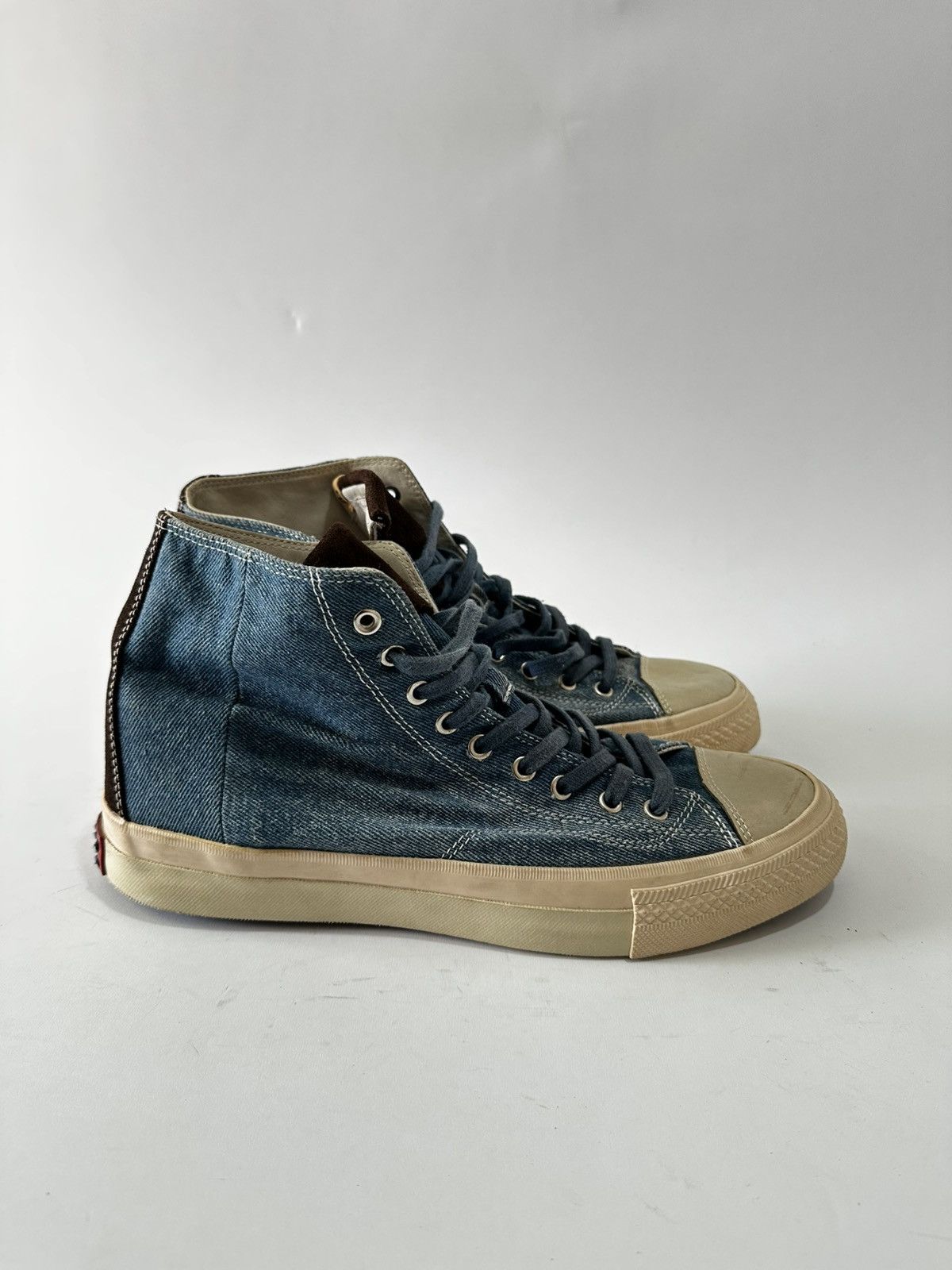 Visvim Visvim Skagway blue denim high top sneakers size 9 us Size US 9 / EU 42 - 2 Thumbnail