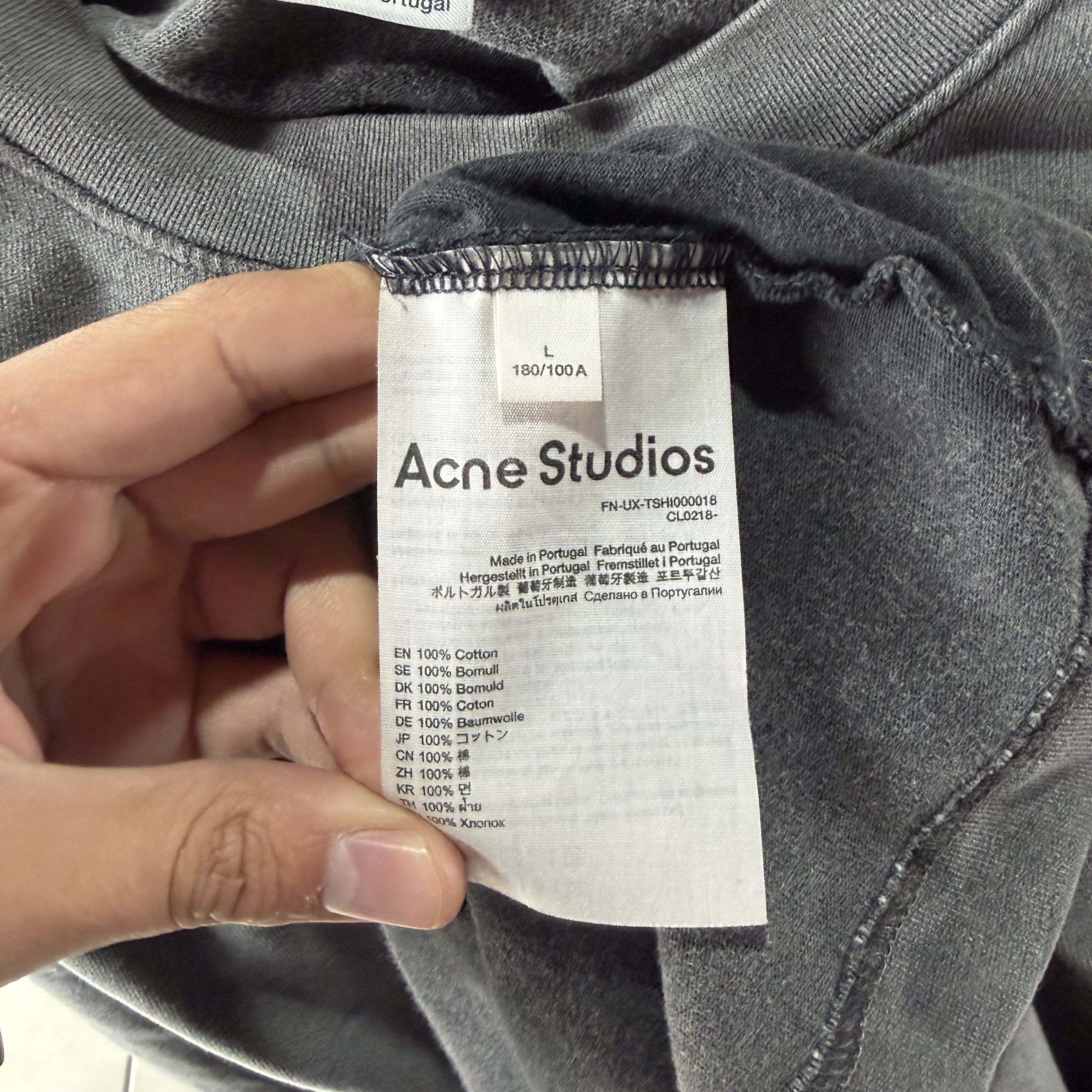 Acne Studios Acnestudios Rubber Logo Patch T shirt Unisex Large Gray Size US L / EU 52-54 / 3 - 9 Thumbnail