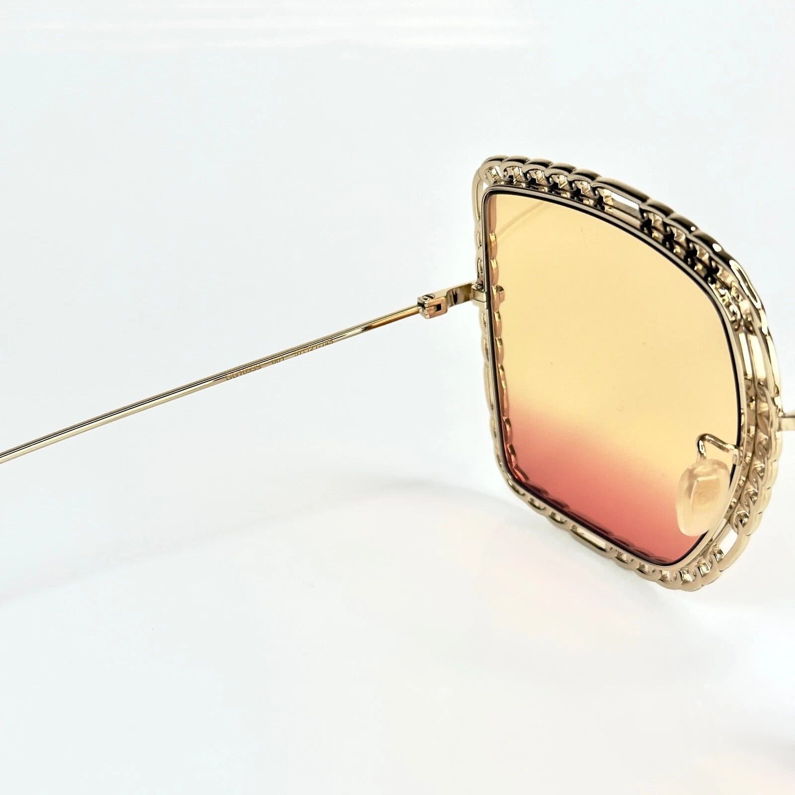 Gucci GUCCI GG1033S 1033 Gold Orange Chain Necklace Pearl Pendant Size ONE SIZE - 10 Thumbnail