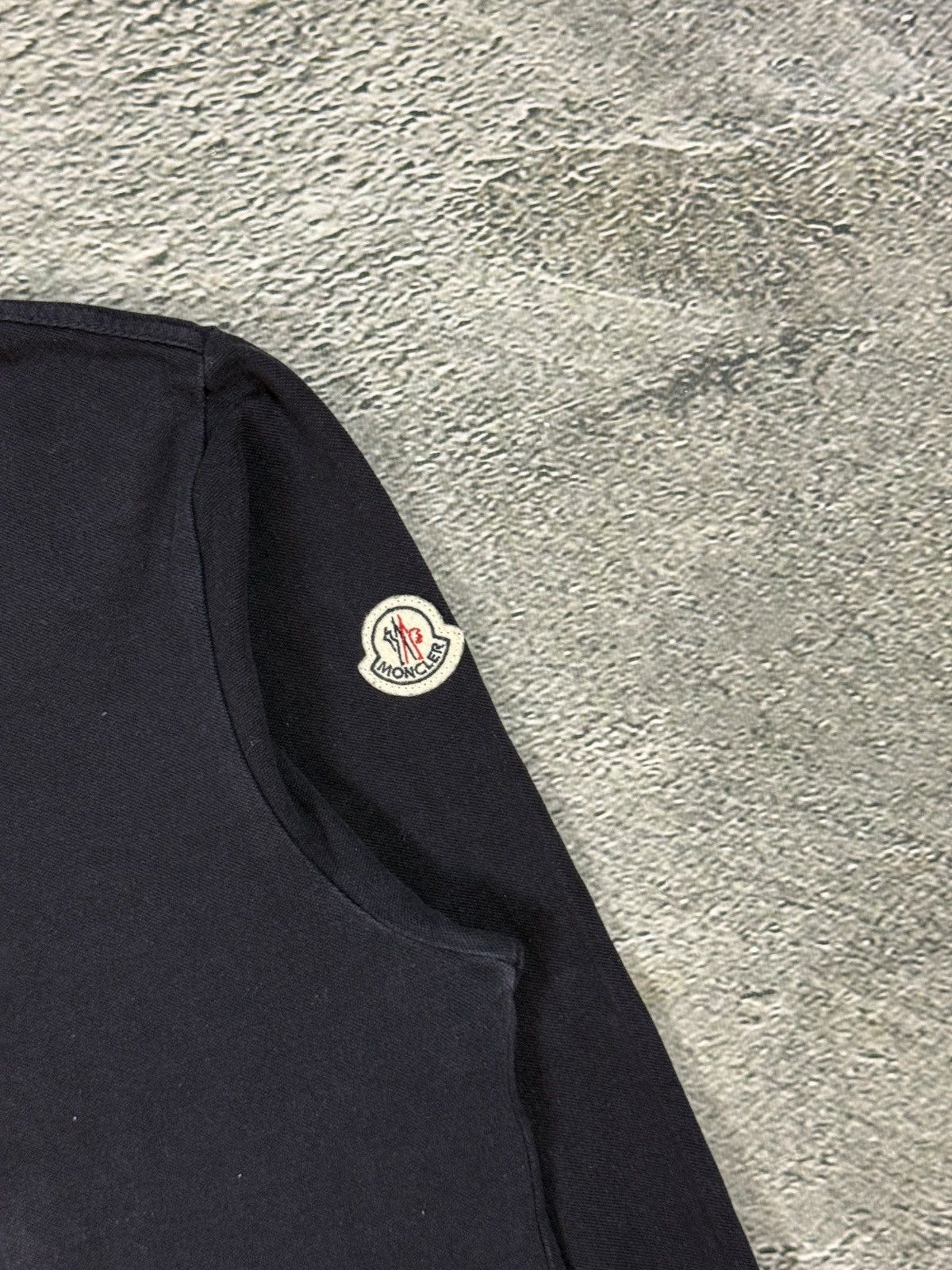 Moncler Moncler Polo Shirt navy blue long sleeve T-shirt logo Size US XXL / EU 58 / 5 - 2 Thumbnail