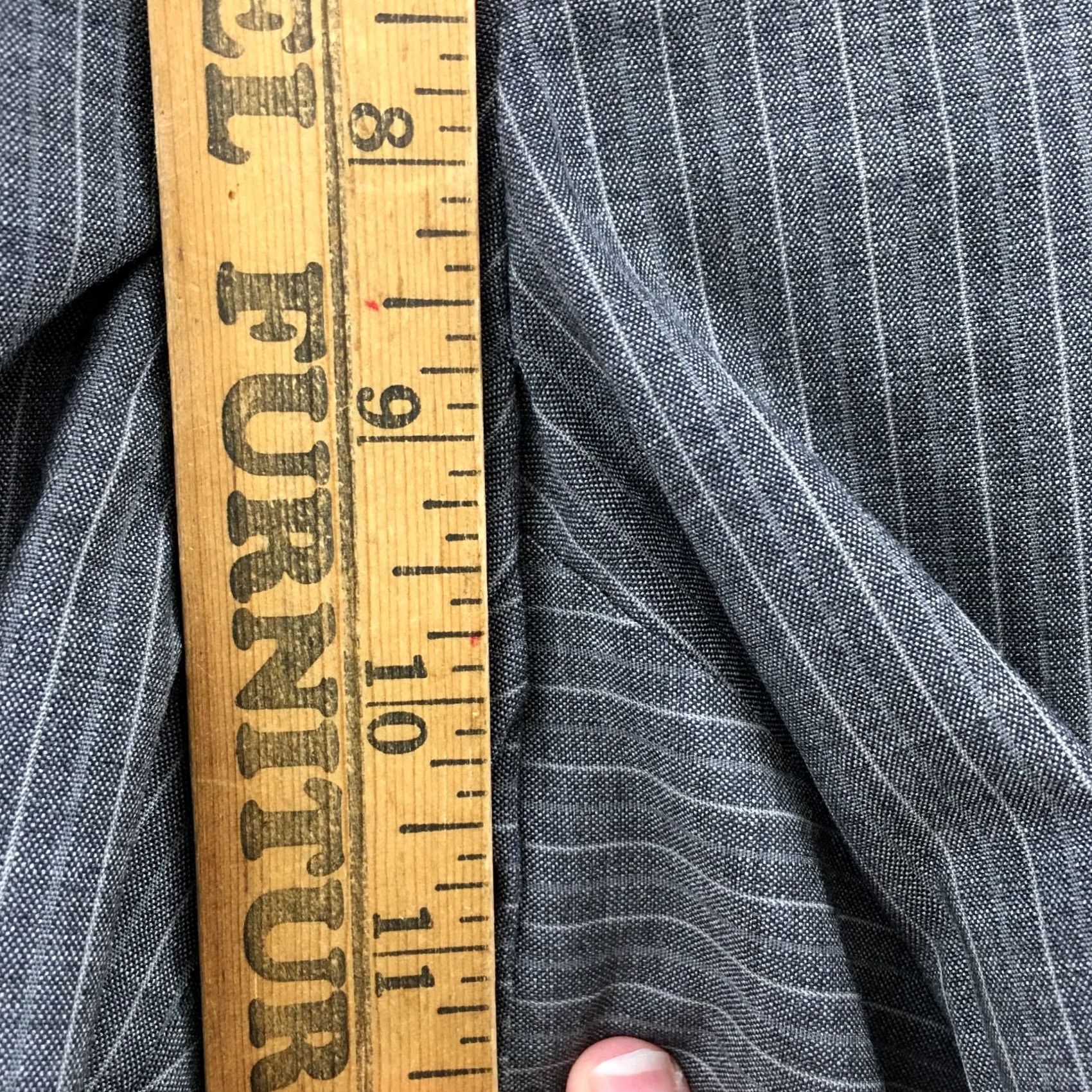 Banana Republic Banana Republic Martin Trouser Dress Pants Womens 6 Gray Striped Wool Blend Dress Pants Regular Rise Flat Front Pockets Casual Mens Womens Girls Boys Size 28" / US 6 / IT 42 - 6 Thumbnail